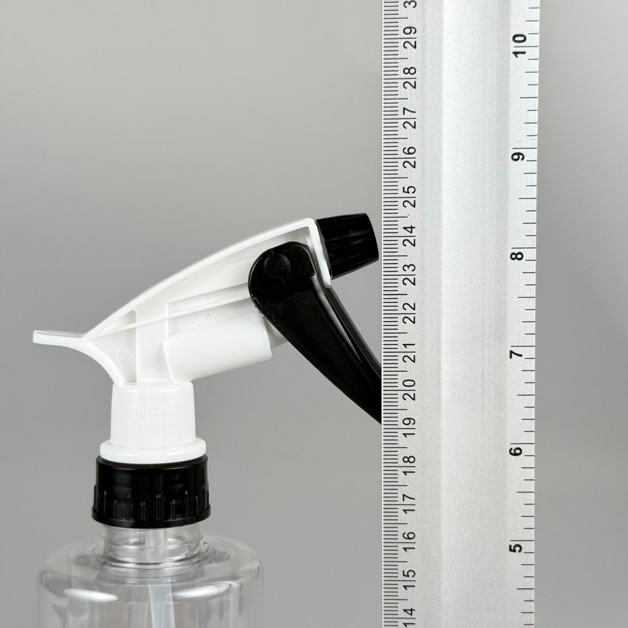 400 CC PET OTO BAKIM ŞİŞESİ - BÜYÜK SİYAH BEYAZ DOZAJLI KİMYASALA DAYANIKLI TRİGER TETİK SPREYLİ - 400 ML KİMYASALA DAYANIKLI PLASTİK ŞİŞE - 0,4 LT PET ŞİŞE - ŞEFFAF OTO TEMİZLİK ŞİŞESİ