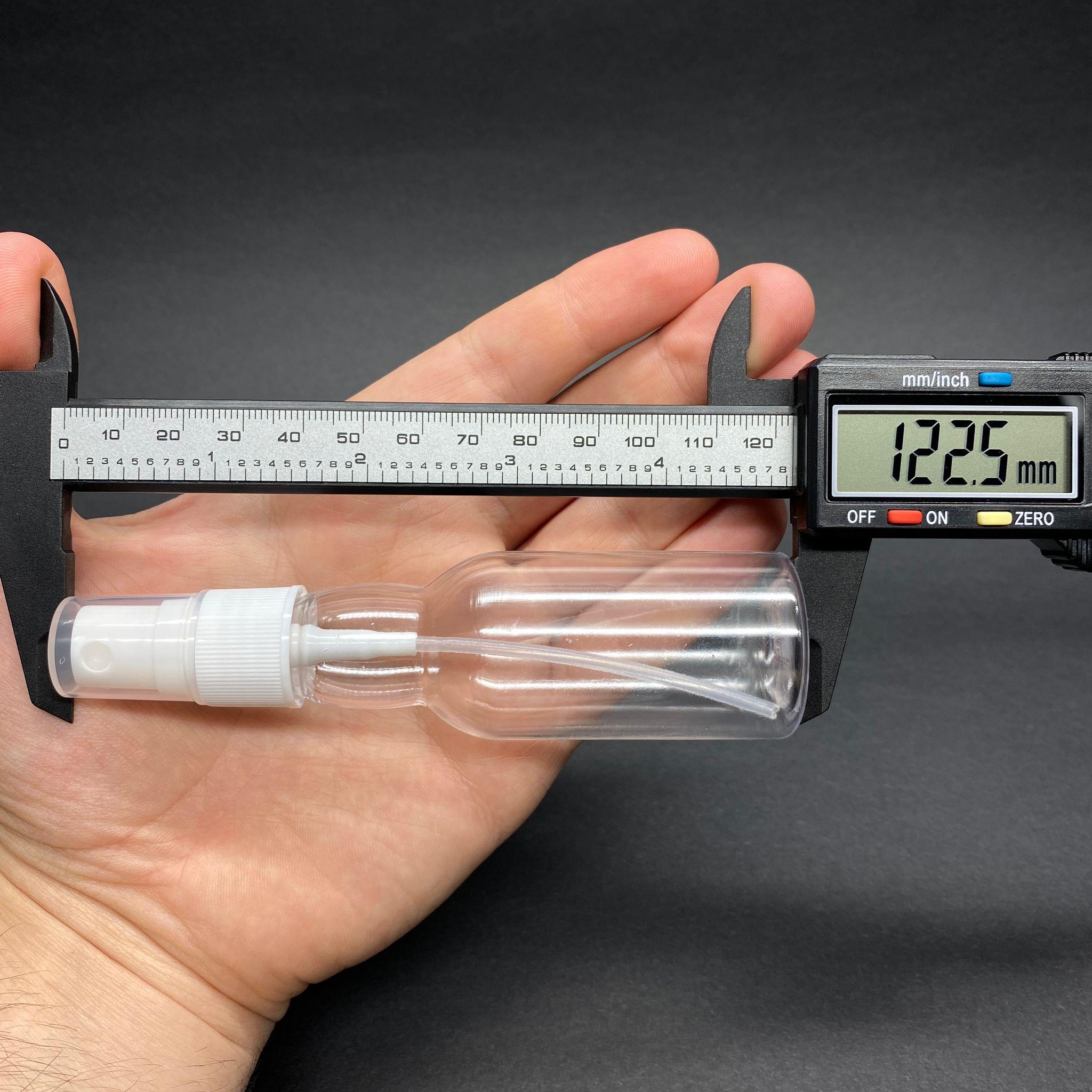40 CC ŞEFFAF UZUN BOĞAZLI PET ŞİŞE - BEYAZ SPREYLİ