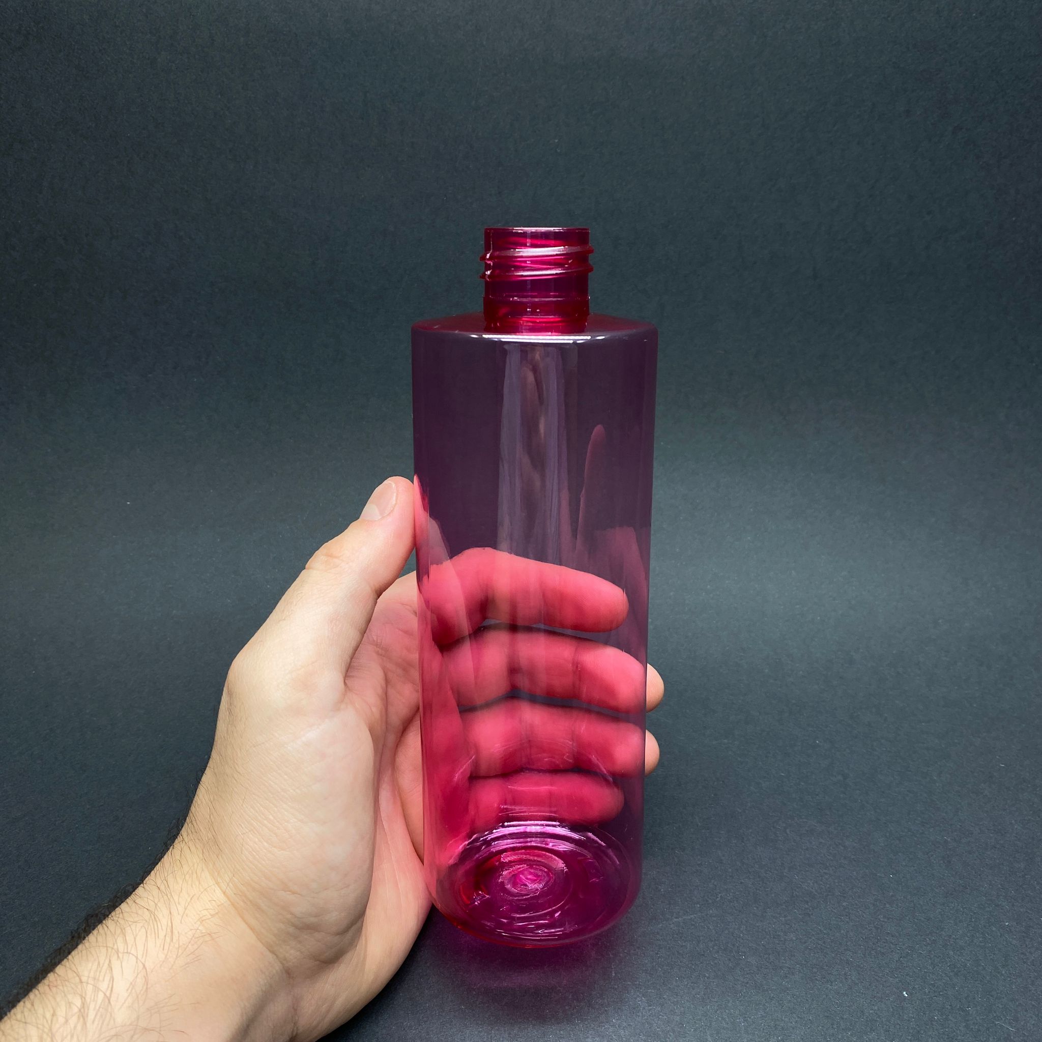 400 CC PEMBE PET ŞİŞE KAPAKSIZ (28 AĞIZ) - 400 ML KALIN PLASTİK ŞİŞE