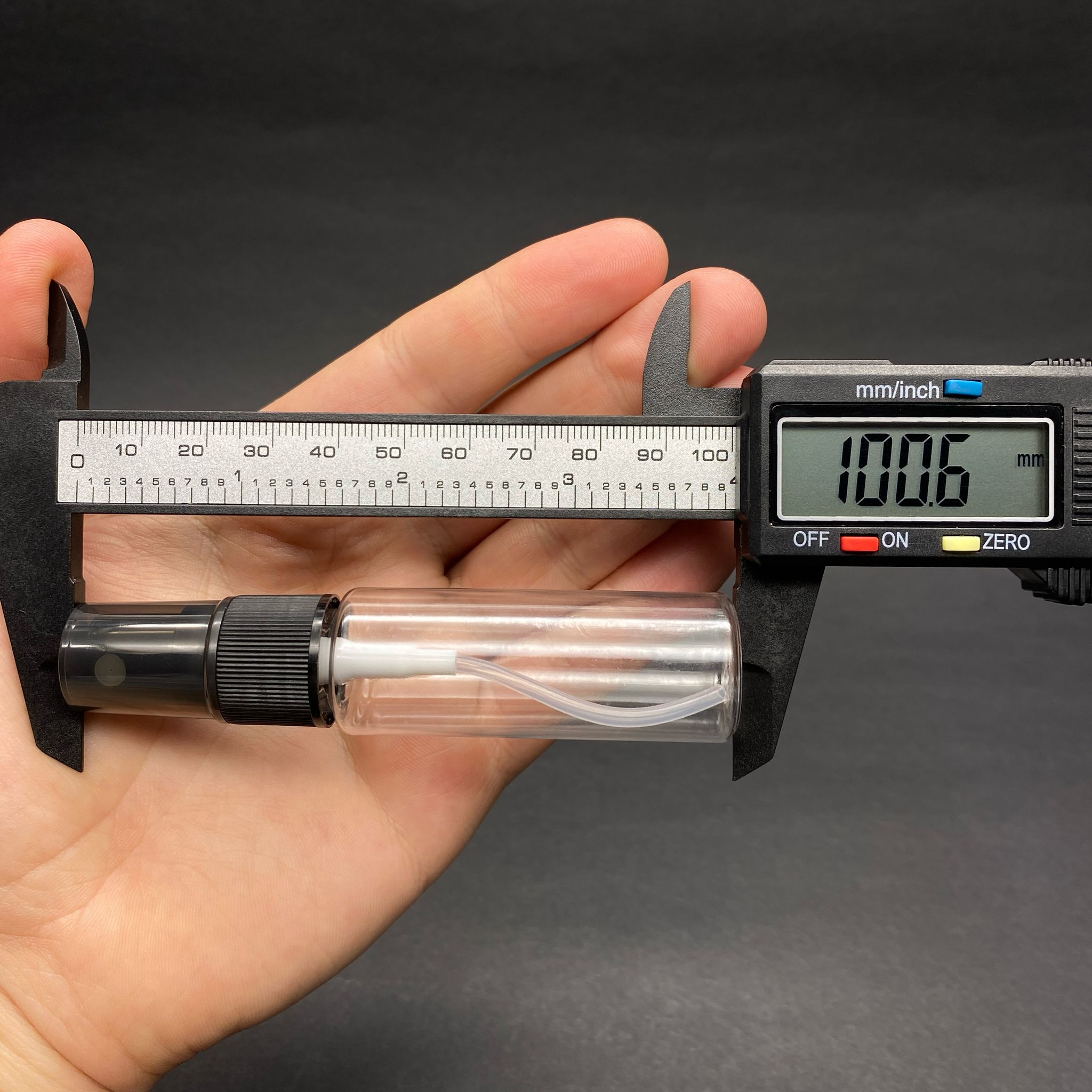 20 CC ŞEFFAF PET ŞİŞE - SİYAH SPREYLİ TESTER 20 ML PLASTİK ŞİŞE