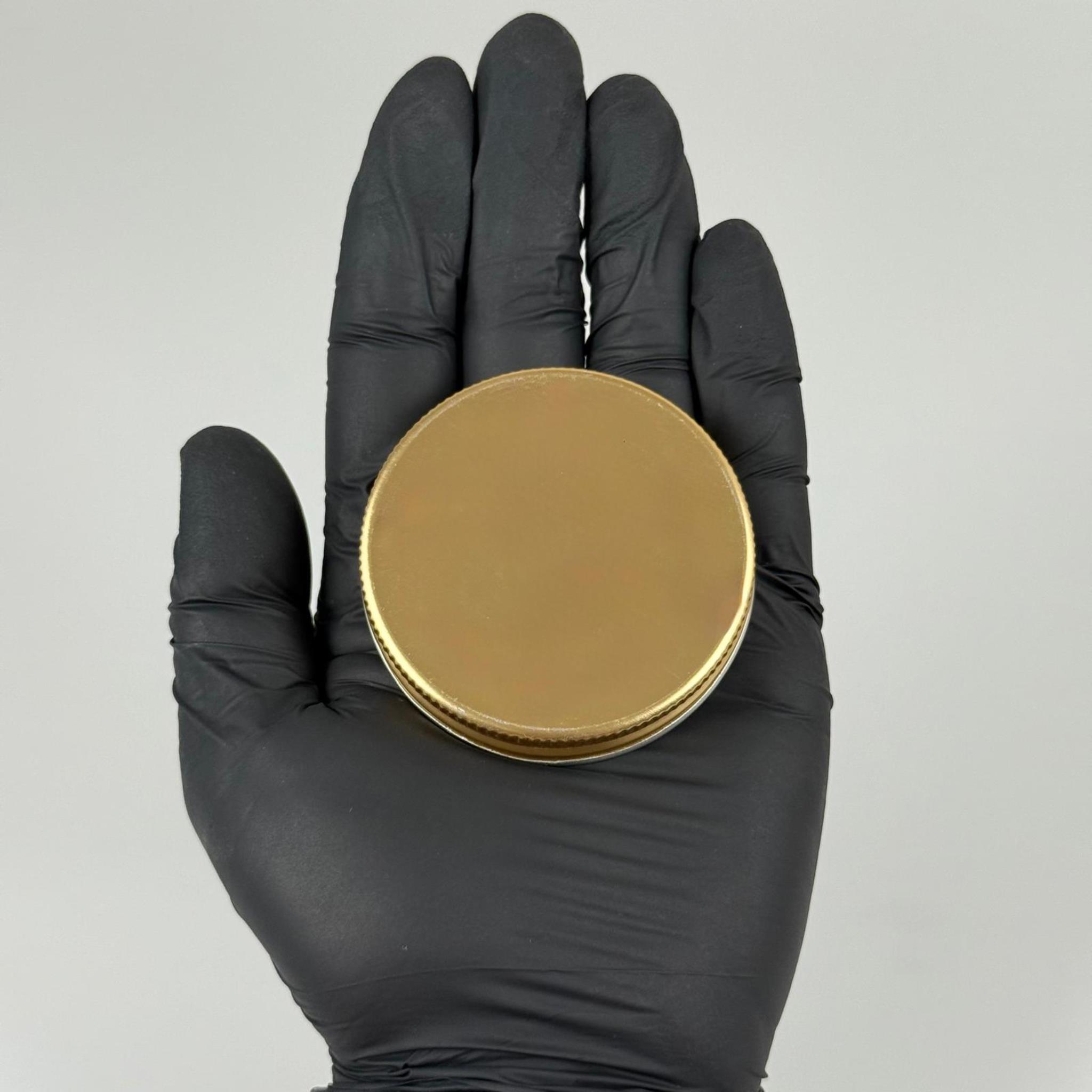 57 MM VİDALI GOLD METAL KAPAK (ŞİŞECAM 50 CC CAM KREM KAVANOZU UYUMLU)