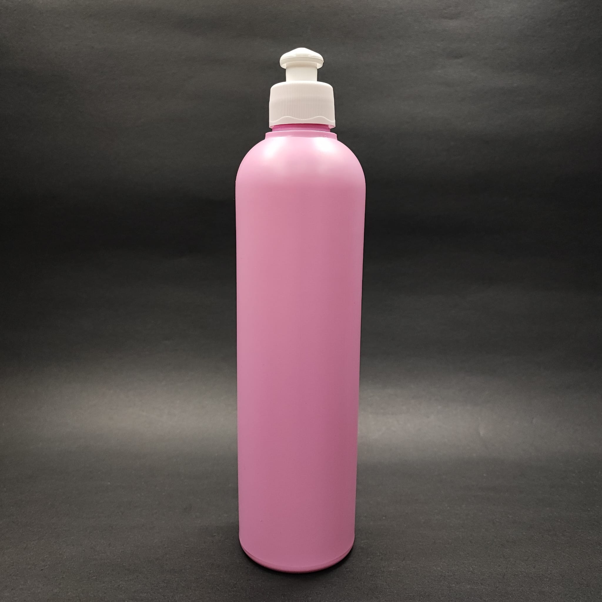 500 CC PEMBE POLİETİLEN PE ŞAMPUAN ŞİŞESİ - BEYAZ AKITICILI PUSH PULL KAPAKLI - 500 ML PE ŞAMPUAN ŞİŞESİ