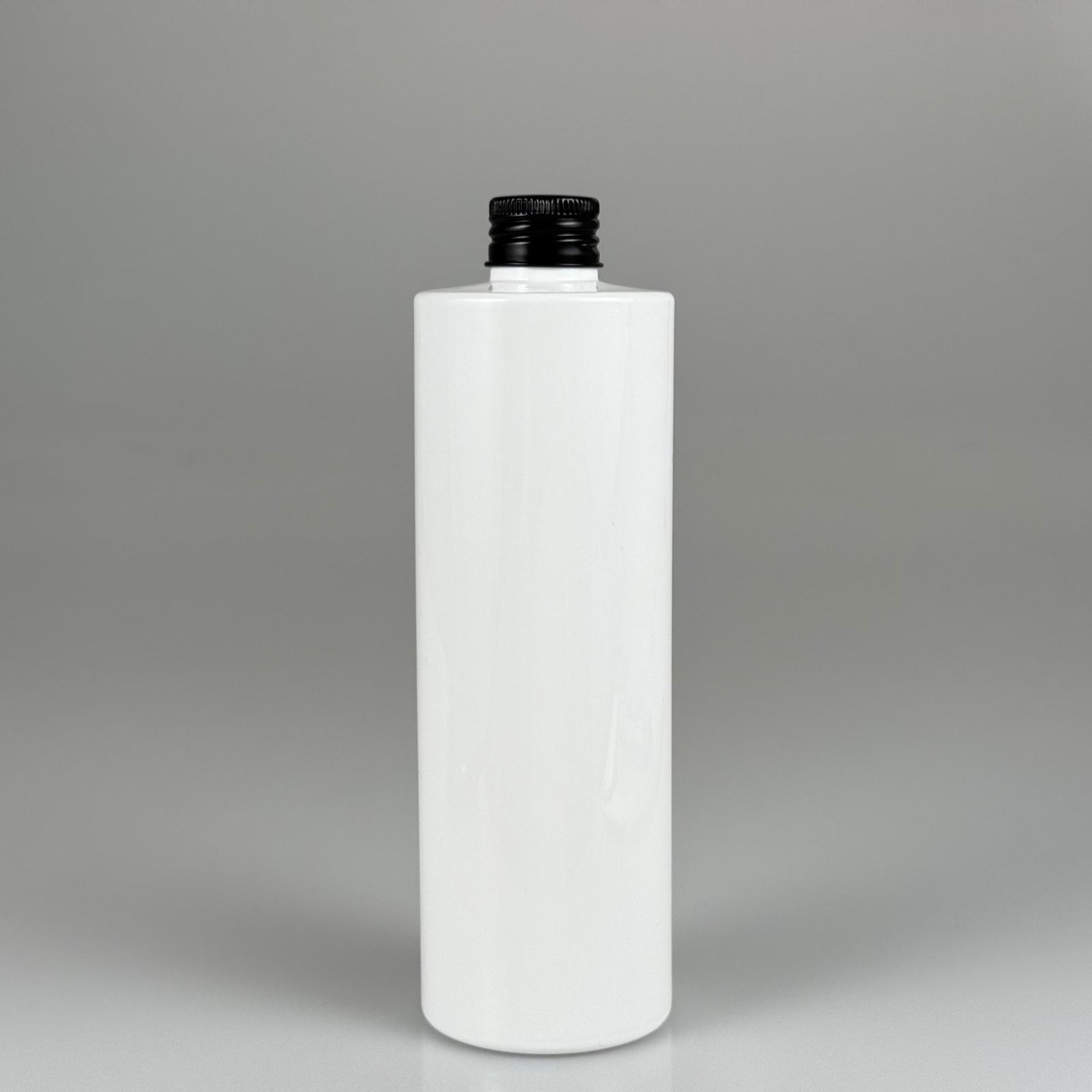 400 CC BEYAZ KÜT BOYUNLU SİLİNDİR PET ŞİŞE (30 GR - 24 AĞIZ ) + KÖPÜK CONTALI SİYAH METAL ALÜMİNYUM KAPAKLI TAKIM - 400 ML  KAPAKLI BEYAZ PLASTİK ŞİŞELER