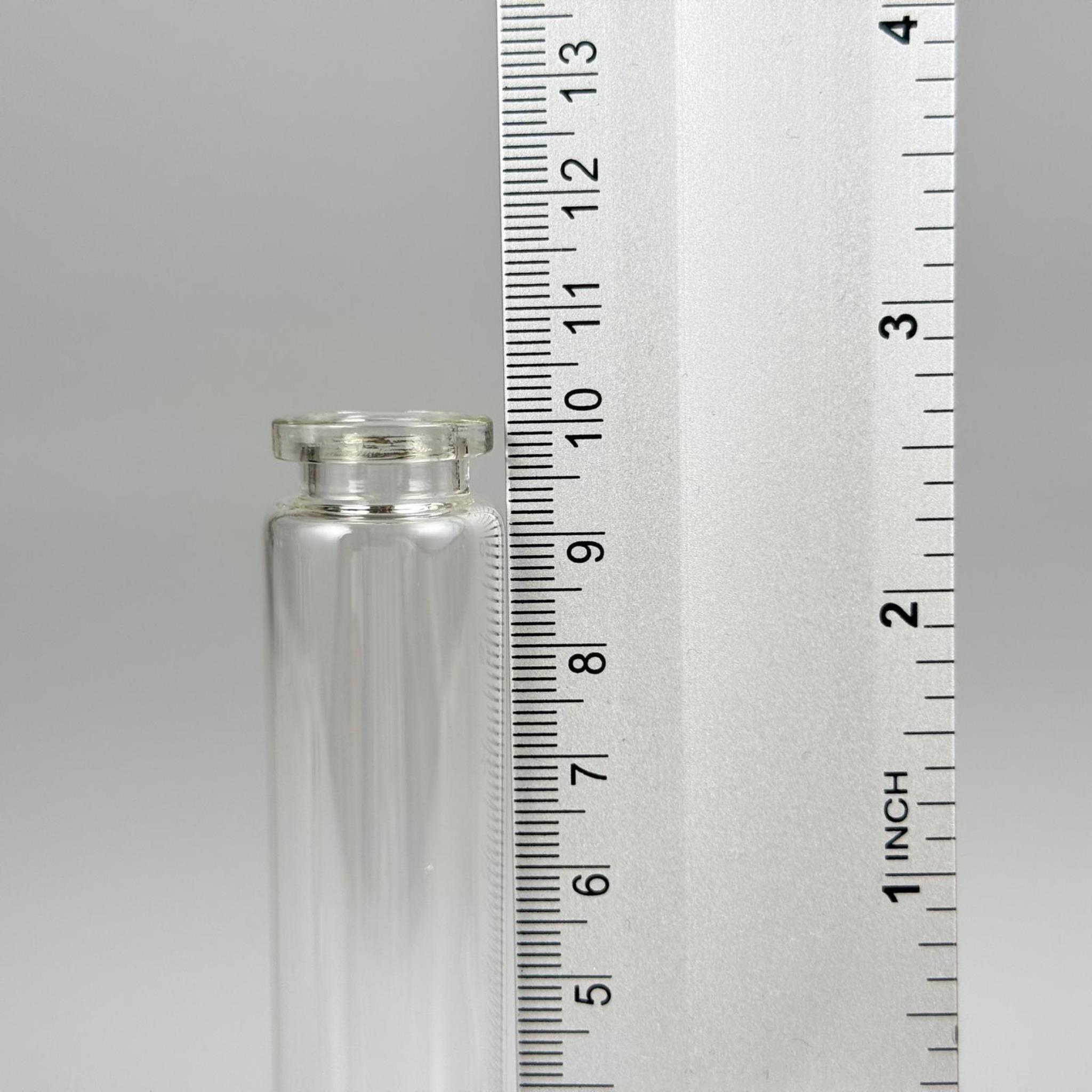 BOROSİLİKAT ŞEFFAF CAM ŞİŞE - 25 CC - 22/100 MM 20 MM