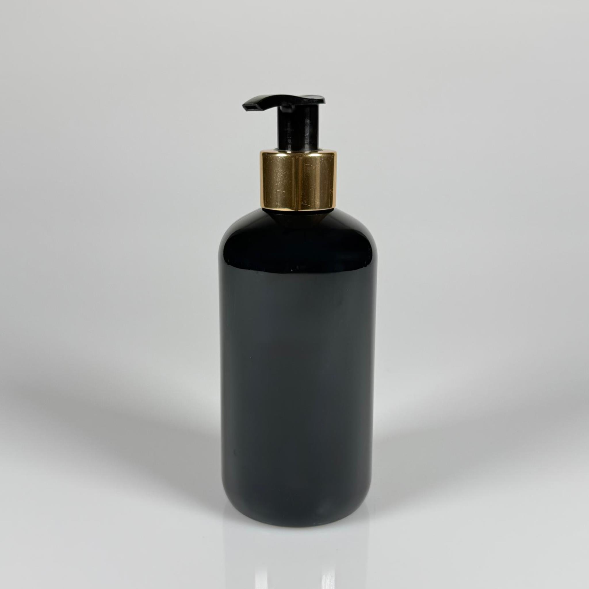 250 CC SİYAH ŞİŞE - GOLD POMPALI - 250 ML POMPALI PLASTİK ŞİŞE - ZEYNEP MODEL PET ŞİŞE