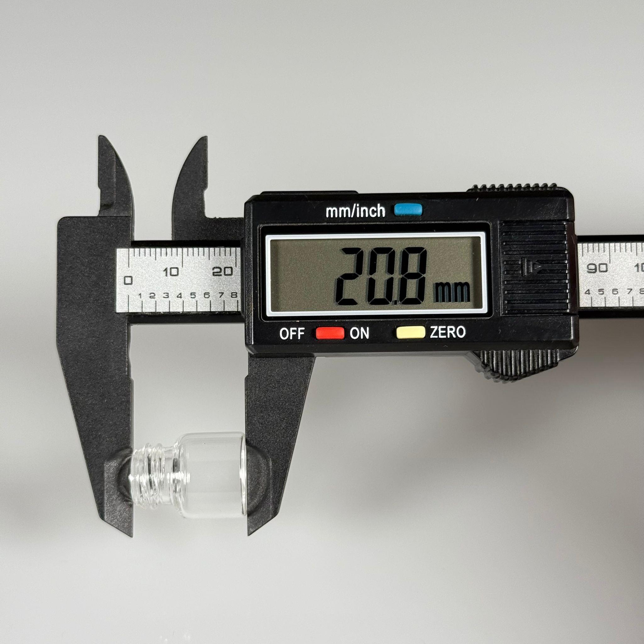 1 CC ŞEFFAF CAM ŞİŞE - 14 MM VİDALI AĞIZ - KAPAKSIZ 1 ML CAM ŞİŞE