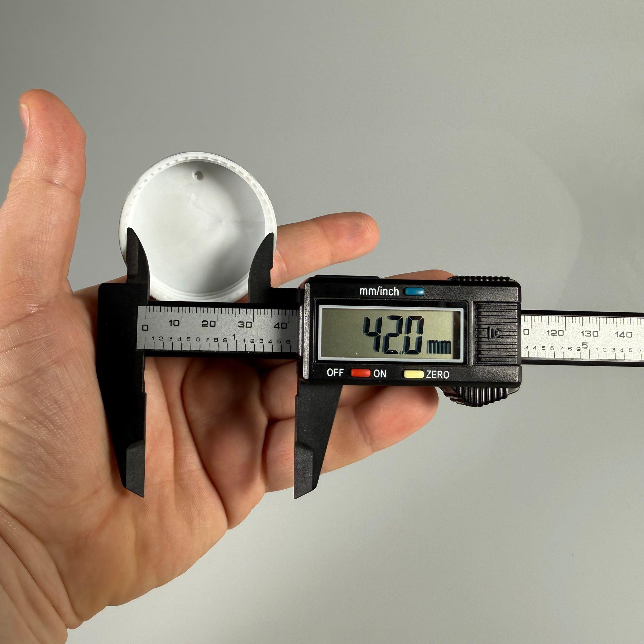 42 MM VİDALI GÜMÜŞ METAL KAPAK - ÇİFT YALDIZLI (20 CC CAM KREM İÇİN)