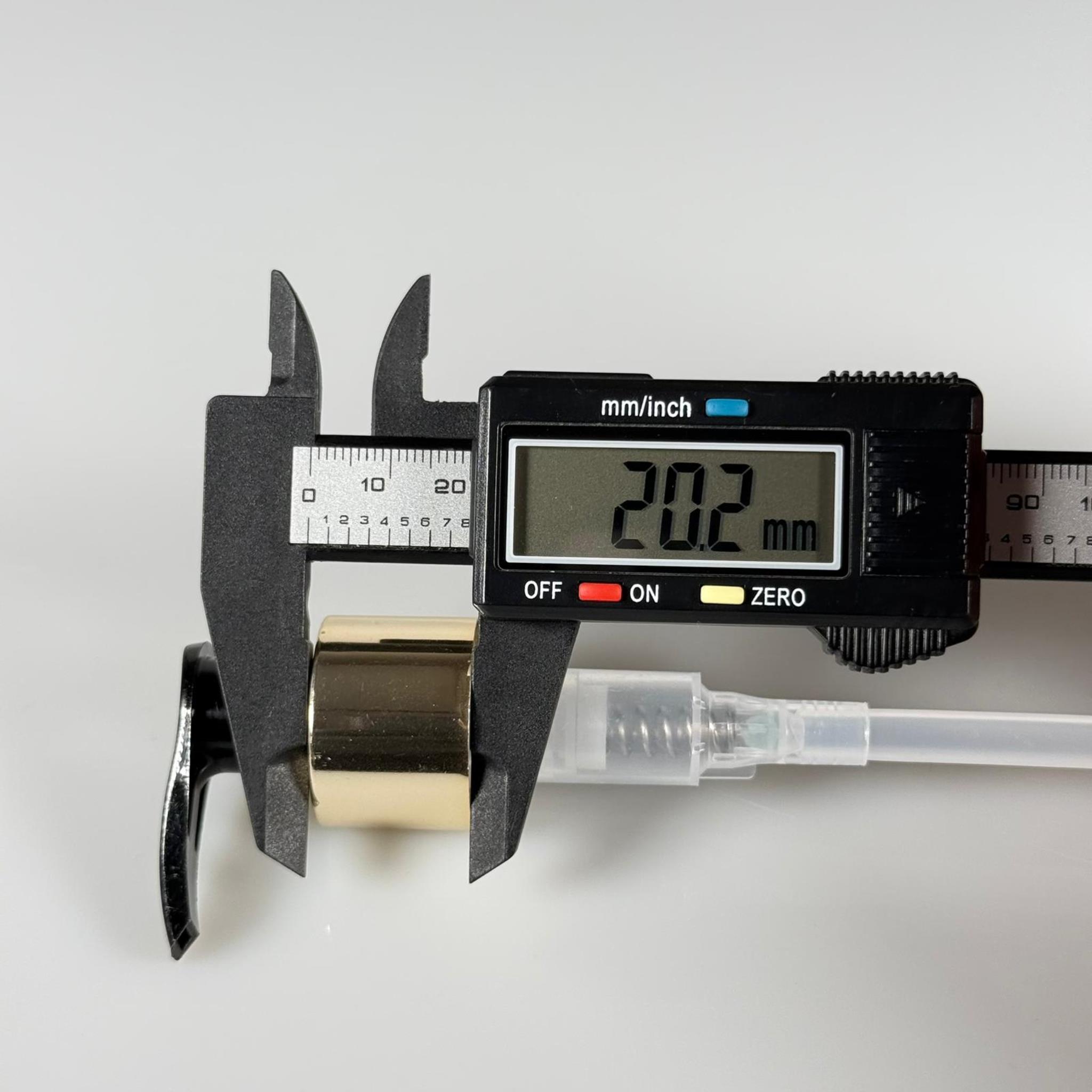 24 MM POMPA KİLİTLİ GOLD ALÜMİNYUM KAPLAMALI - SIVI SABUN POMPASI - UZUN HORTUMLU (30 CM)