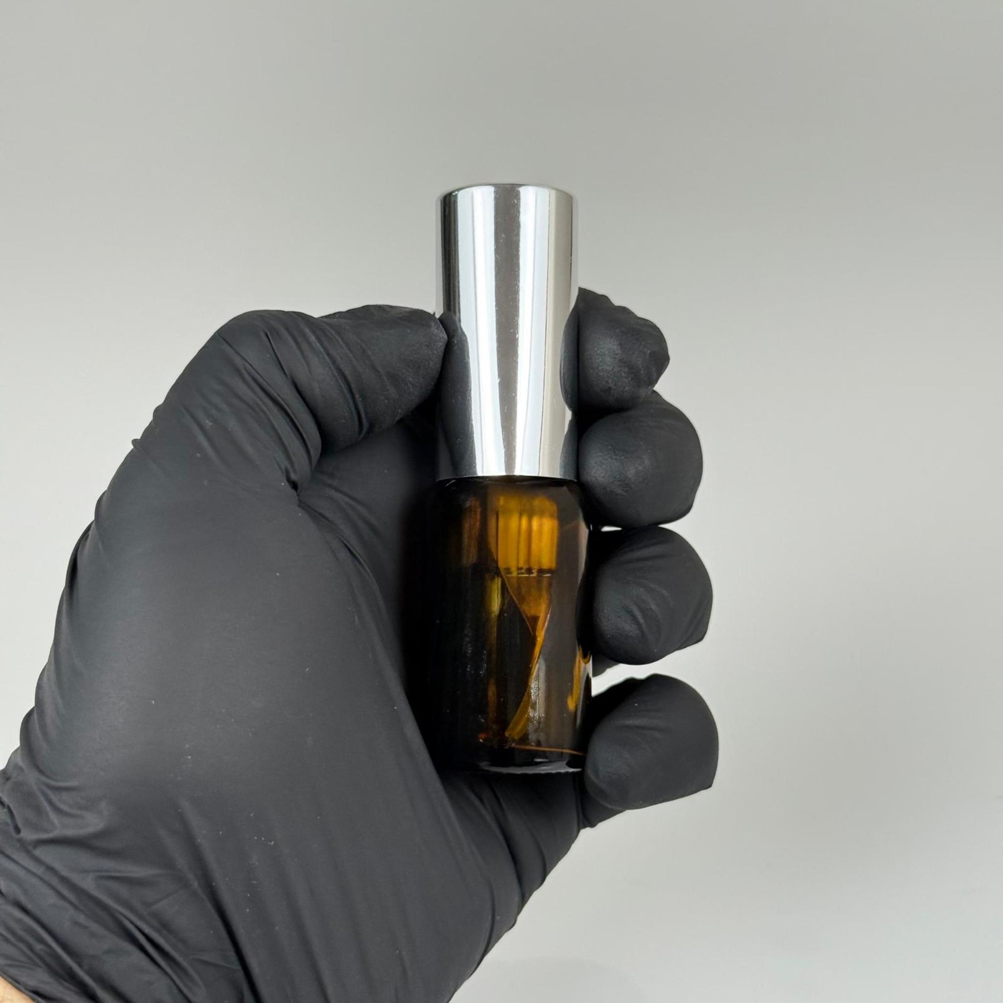 10 ML CAM KOLONYA, PARFÜM VB ŞİŞELERİ - METAL ALÜMİNYUM GÜMÜŞ KAPAK + VİDALI SPREY + 10 CC AMBER CAM ŞİŞE SET TAKIM