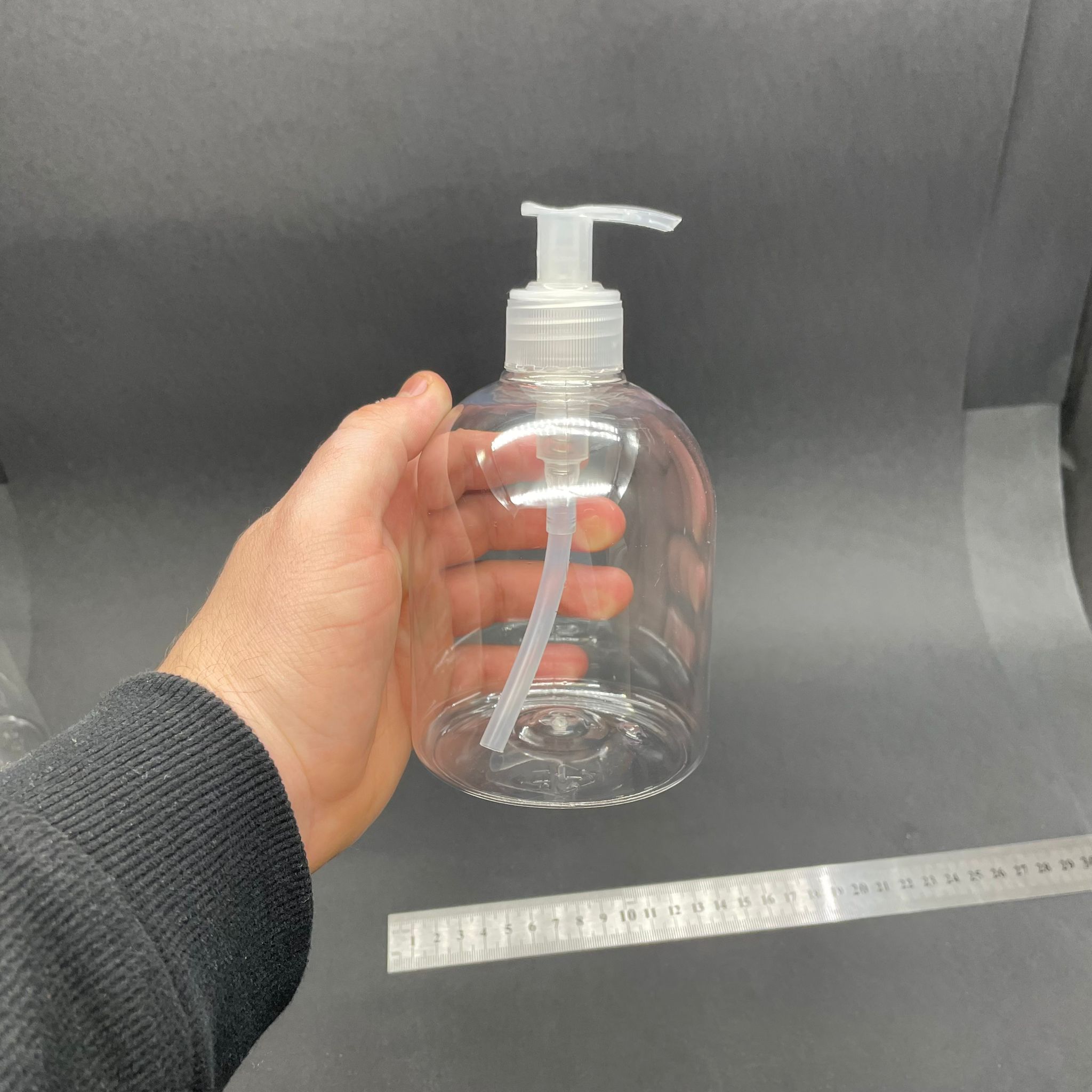 500 CC TOMBUL ÇAN MODEL  PET ŞİŞE - ŞEFFAF SIVI SABUN POMPALI  - 500 ML PLASTİK ŞİŞE