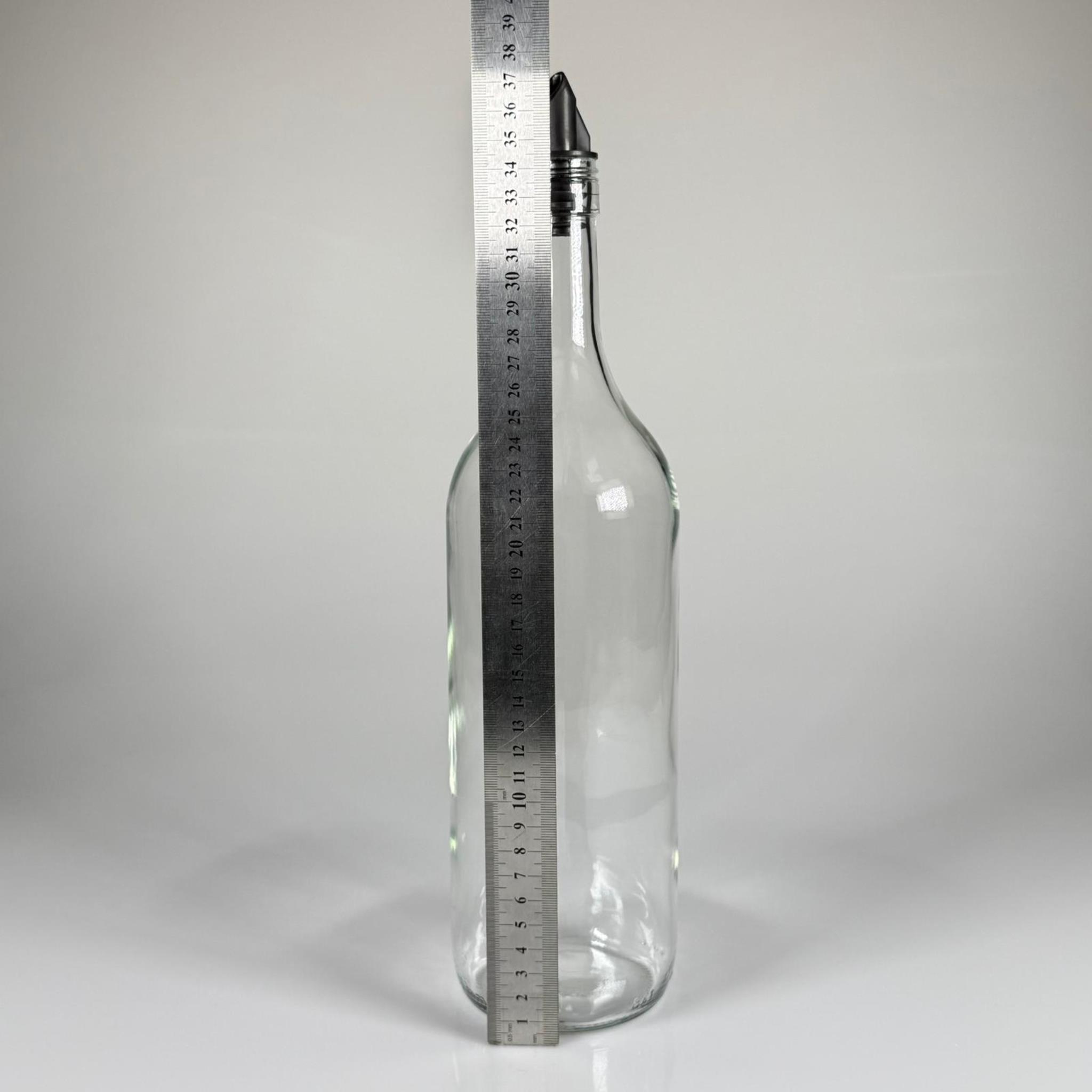 1500 CC ŞEFFAF CAM ŞİŞE - SİLİKON YAĞDANLIK TIPALI AKITICILI - 1,5 LİTRE YEŞİL CAM ŞİŞE - 1500 ML YAĞLIK SİRKELİK ŞİŞESİ