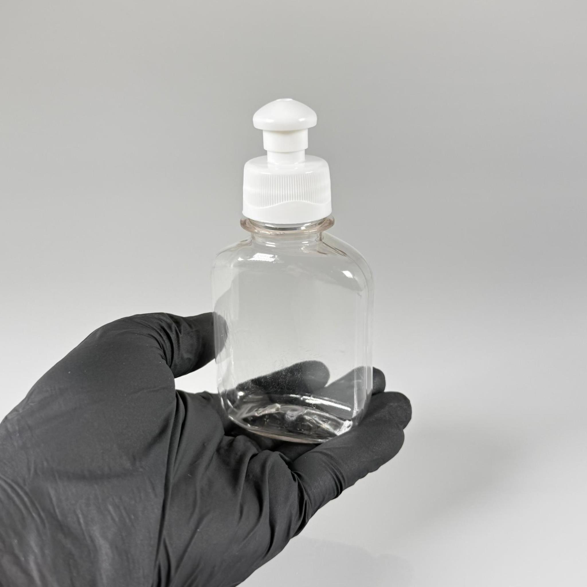 100 CC YASSI PET ŞİŞE - BEYAZ PUSH PULL KAPAKLI - 100 ML PET ŞİŞE KALIN (15 GR)