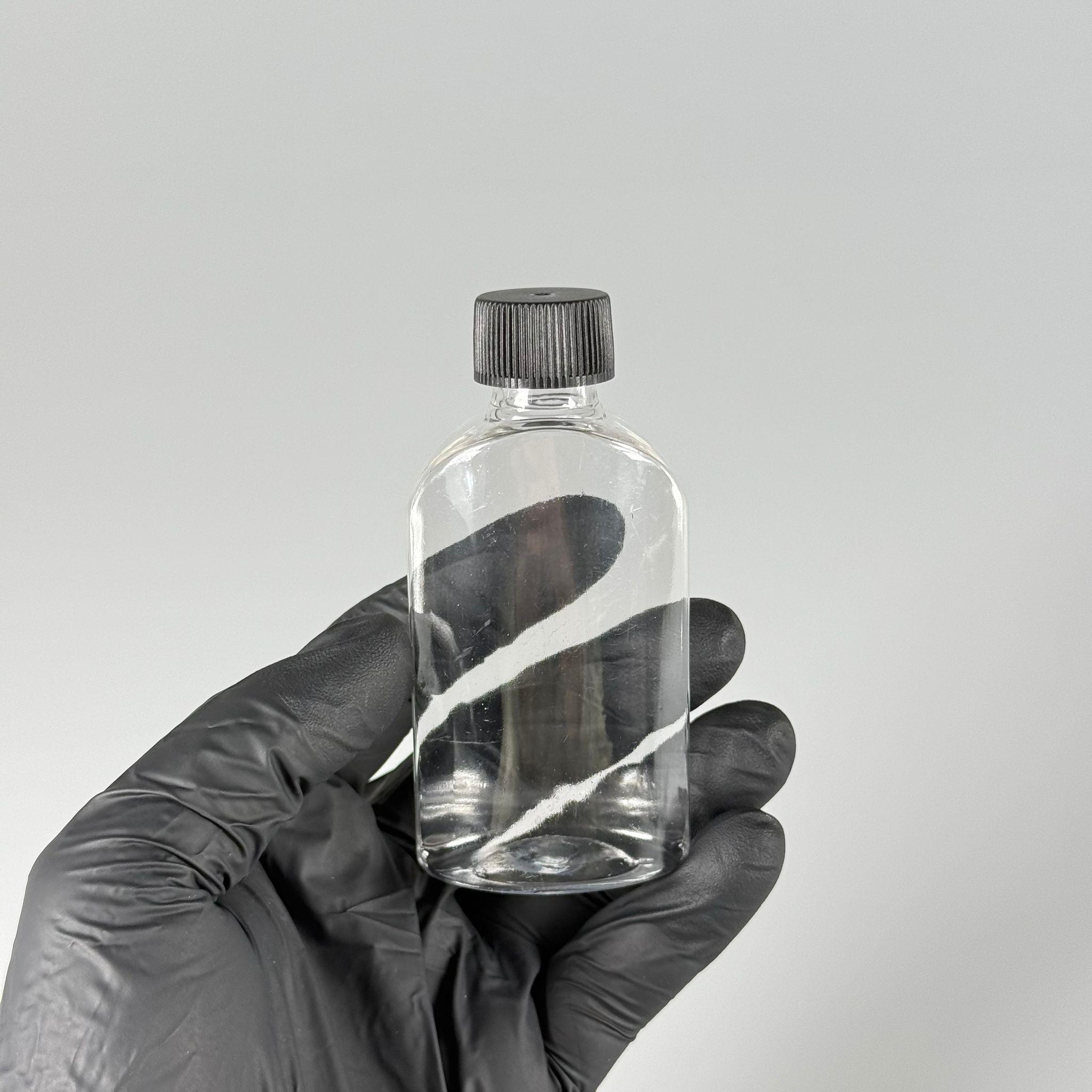 50 CC YASSI PET ŞİŞE + CONTALI SİYAH KAPAK