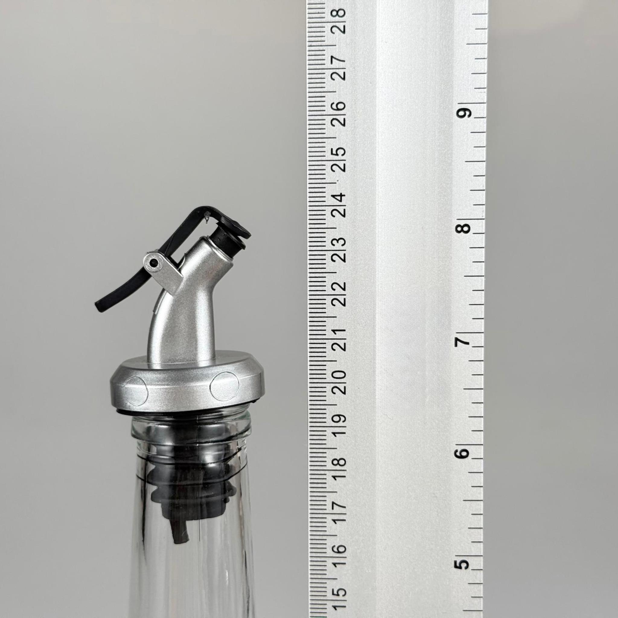 250 CC BOĞAZLI YAĞDANLIK ŞİŞESİ - 250 ML CAM YAĞLIK SİRKELİK ŞİŞE - GRİ AKITICILI Damlatmaz Yağlık -  Sirkelik