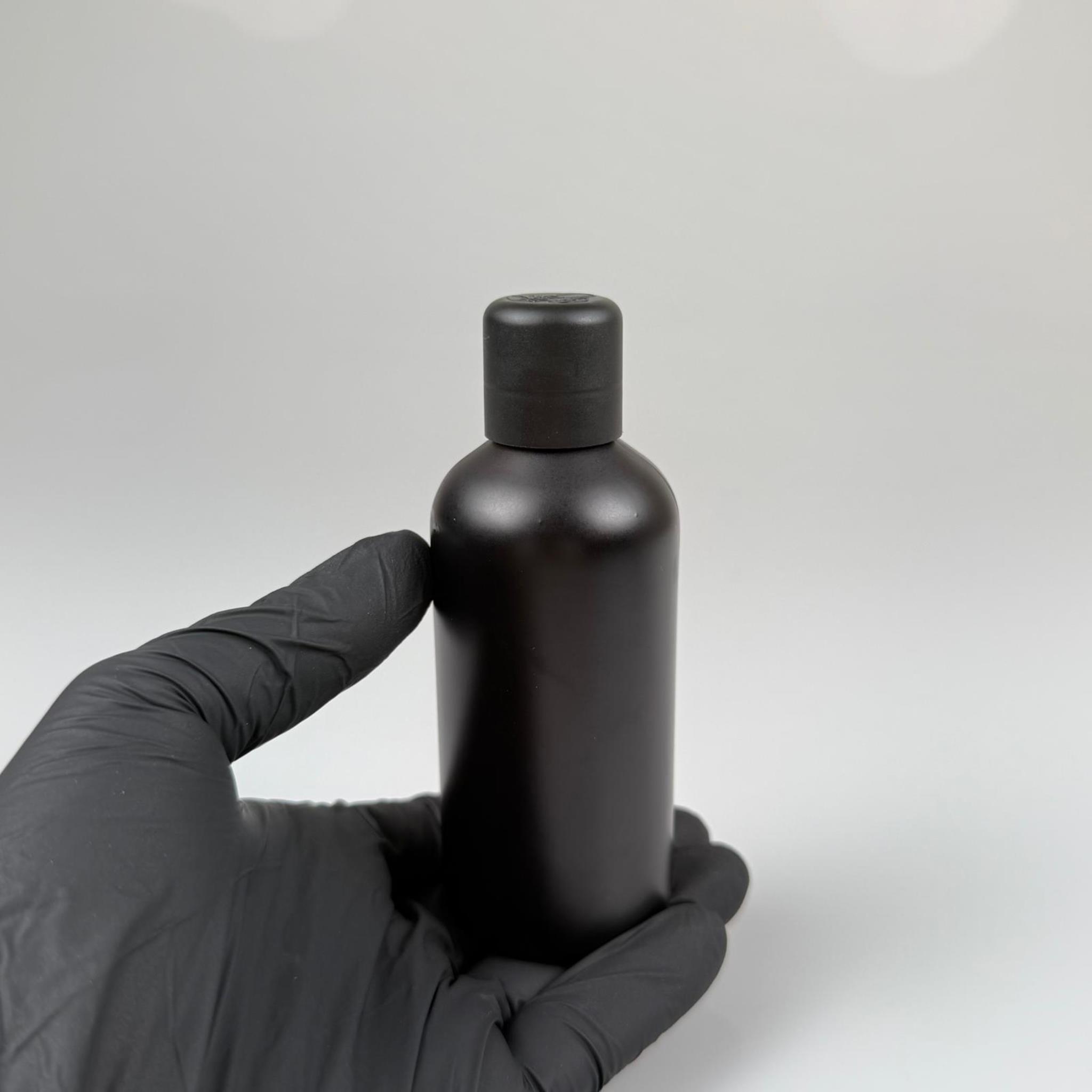 100 CC MAT SİYAH CAM ŞİŞE + İÇTEN DAMLALIKLI ÇOCUK KİLİTLİ SİYAH KAPAK - MAT SİYAH 100 ML KİLİT KAPAKLI DAMLATMALI ŞİŞE