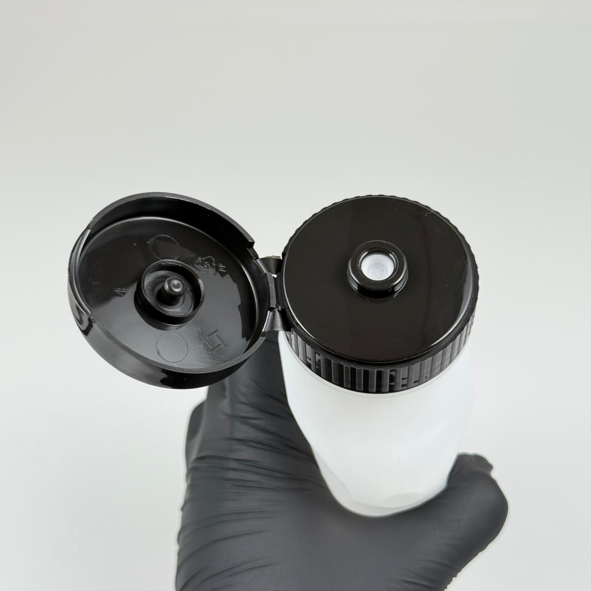 350 CC SIKILABİLİR PLASTİK ŞİŞE - FOLYOLU SİYAH FLİPTOP AÇILIR KAPANIR KAPAKLI   - 350 ML BOŞ KETÇAP MAYONEZ ŞİŞESİ , FINDIK EZMESİ, TAHİN, PEKMEZİ BAL VB İÇİN SIKILABİLİR ÇOK AMAÇLI ŞİŞE - GIDAYA UYGUN