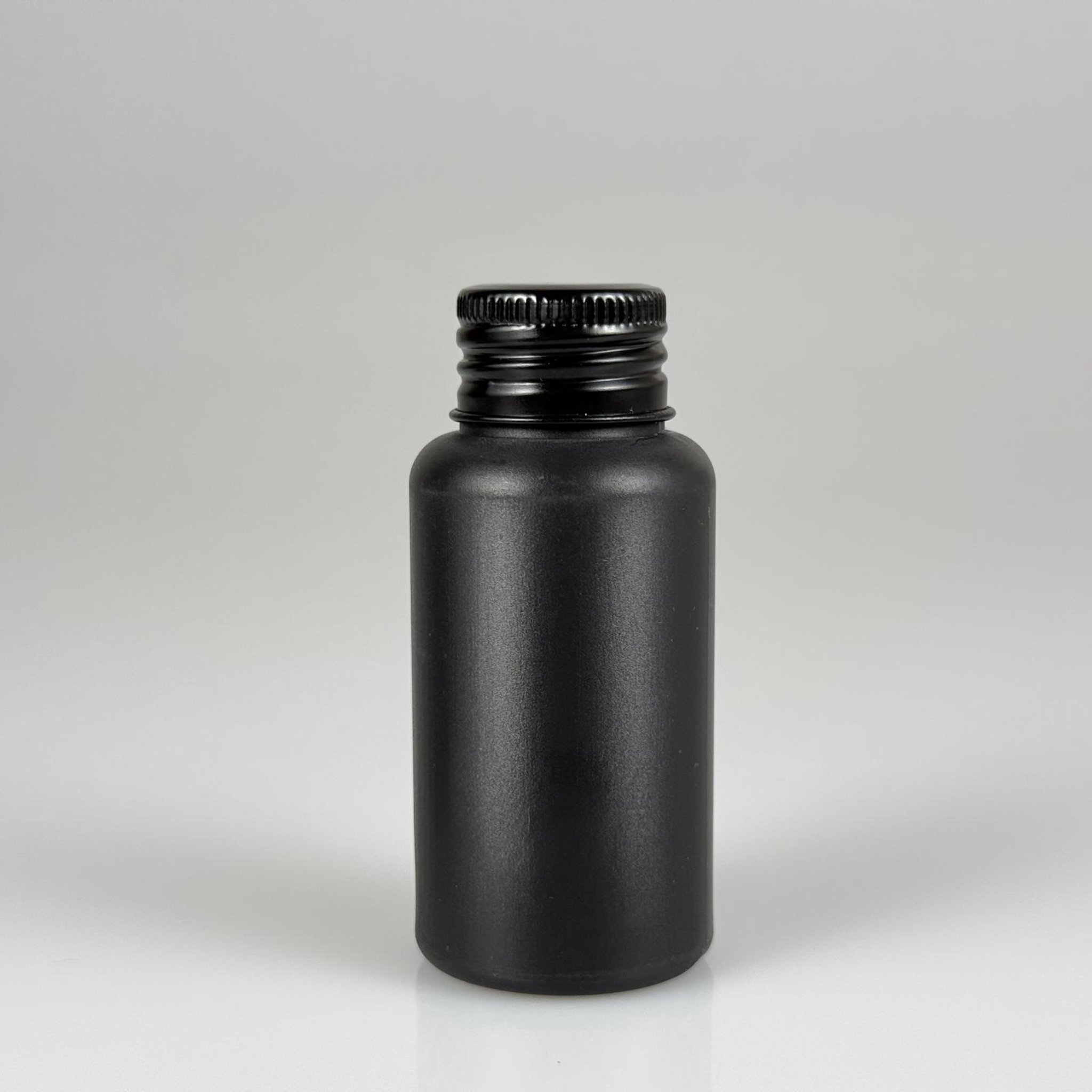 50 CC SİYAH POLİETİLEN PLASTİK ASETON ŞİŞESİ ( 24 AĞIZ ) + KÖPÜK CONTALI SİYAH METAL ALÜMİNYUM KAPAK TAKIM - 50 ML KAPAKLI SİYAH PLASTİK ŞİŞELER