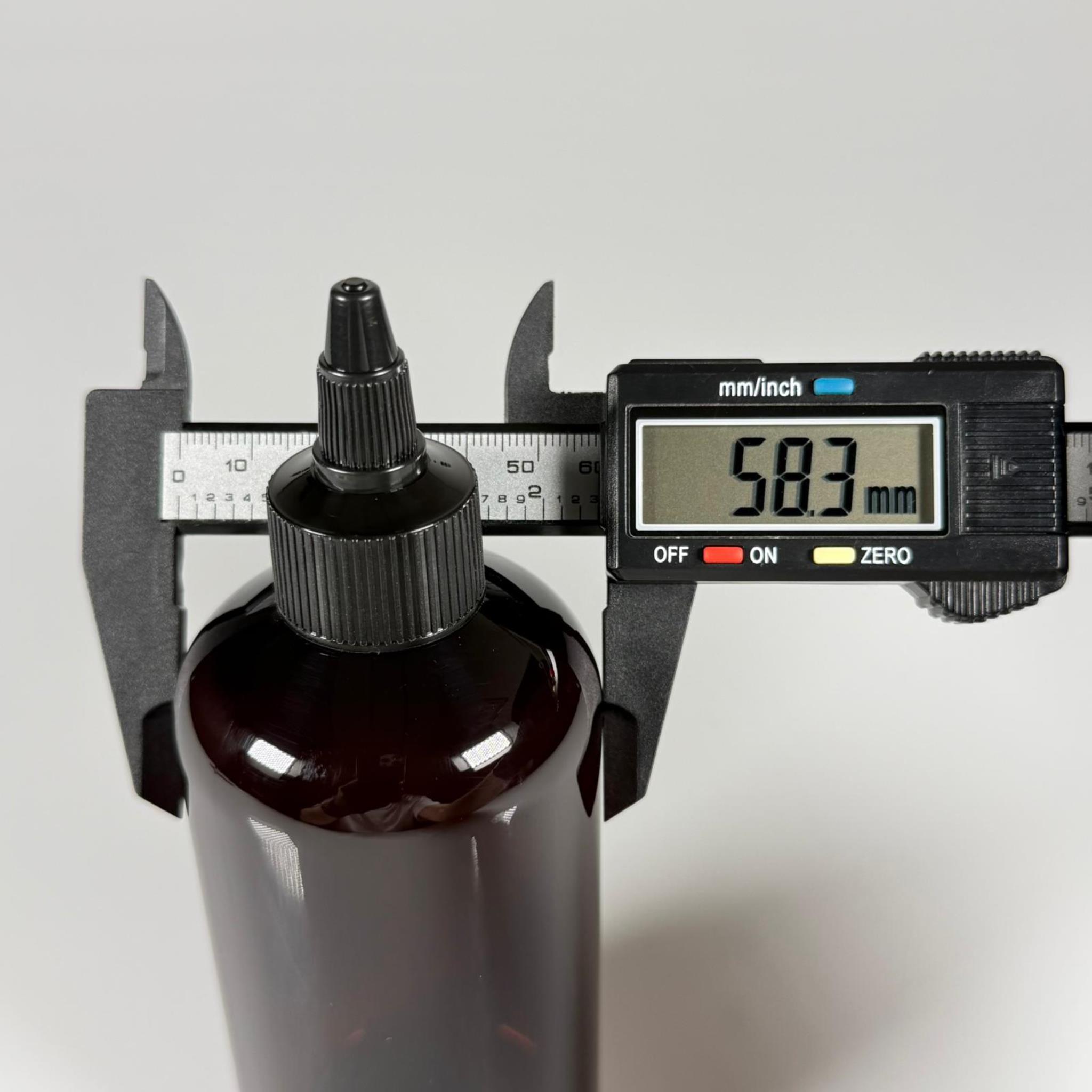 YAĞ, SOS, ACI SOS, SİRKE, SRIRACHA, MÜREKKEP, TUTKAL AKITICI VB BOŞ ŞİŞELERİ - SİYAH SİVRİ TWİST AKITICI KAPAK + 250 ML AMBER ZEYNEP PET PLASTİK ŞİŞE TAKIM