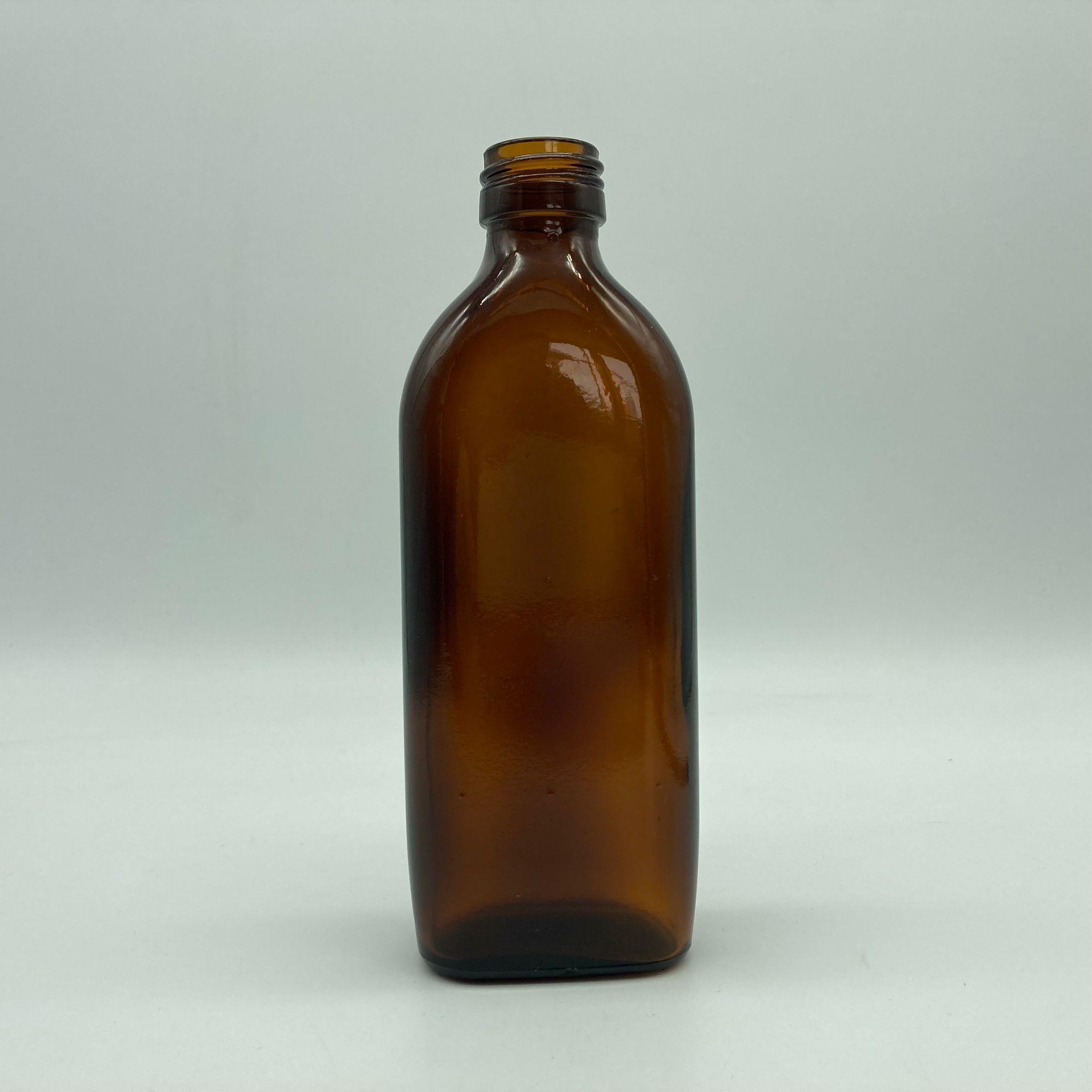 150 CC AMBER  CAM YASSI COLD BREW ŞİŞE (SOĞUK KAHVE ŞİŞESİ) KAPAKSIZ (25 AĞIZ) - 150 ML YASSI CAM ŞİŞE