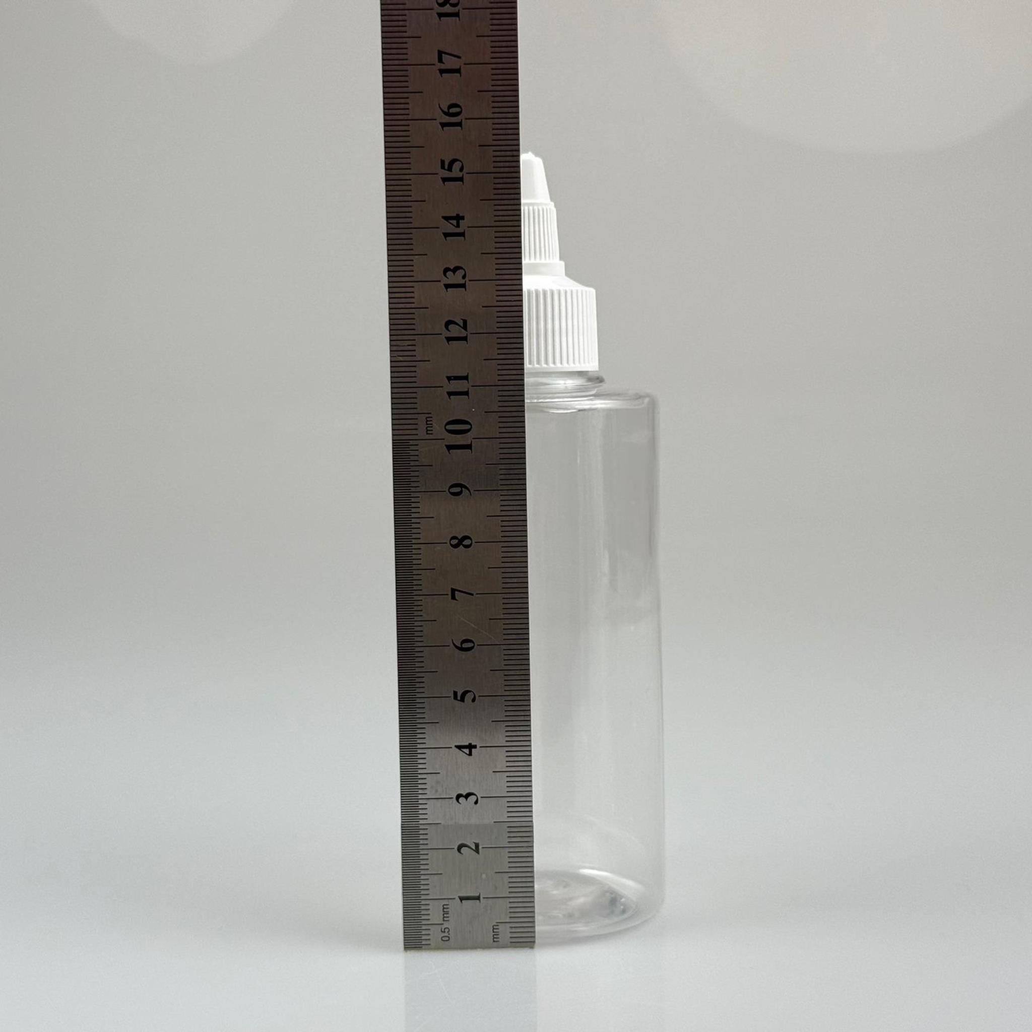 YAĞ, SOS, ACI SOS, SİRKE, SRIRACHA, MÜREKKEP, TUTKAL AKITICI VB BOŞ ŞİŞELERİ - BEYAZ SİVRİ TWİST AKITICI KAPAK + 200 ML KÜT PET PLASTİK ŞİŞE TAKIM