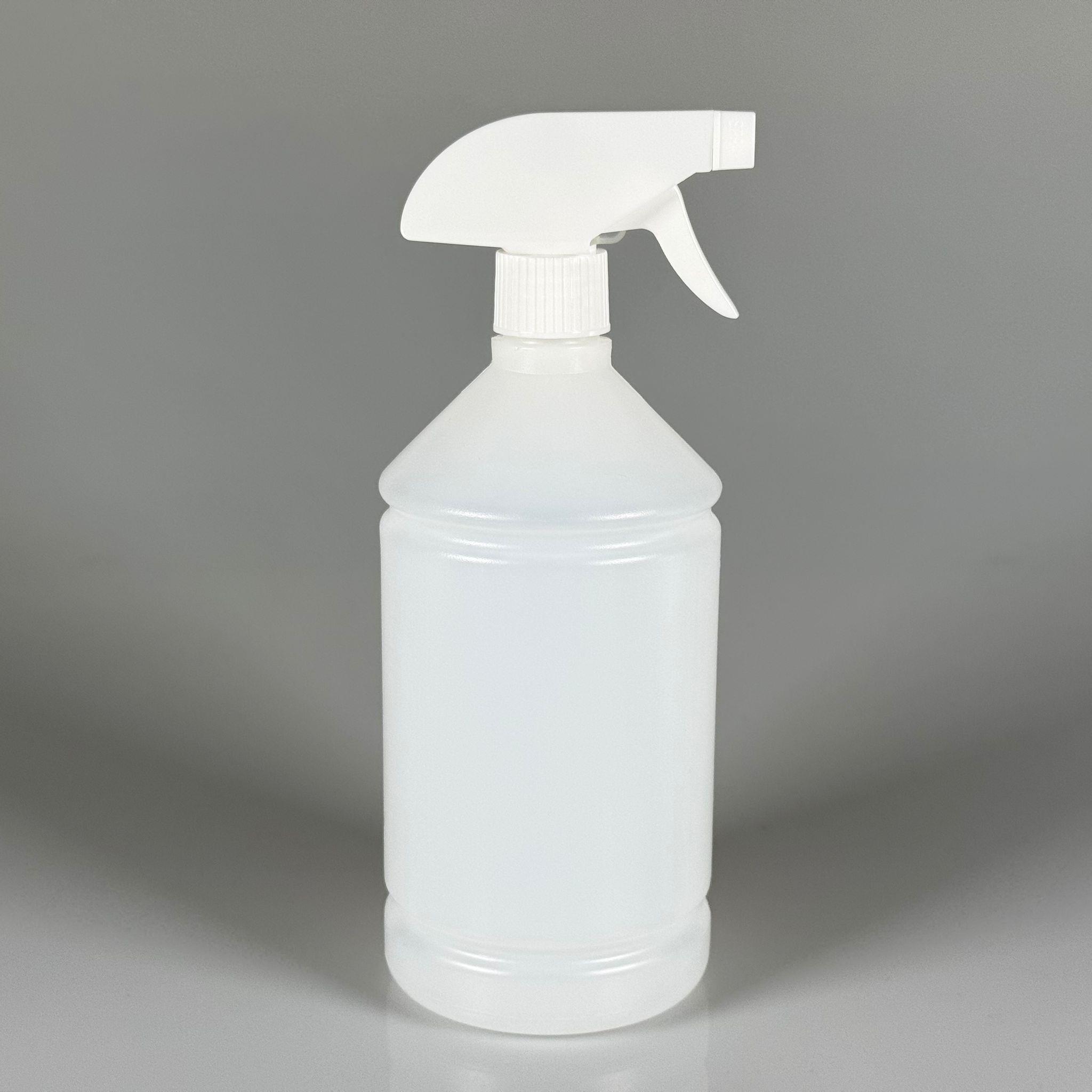 1000 CC TİNER ŞİŞESİ - BEYAZ  TRİGER TETİK SPREYLİ - 1000 ML KİMYASALA DAYANIKLI PLASTİK ŞİŞE - 1 LT POLİETİLEN ŞİŞE - KISA