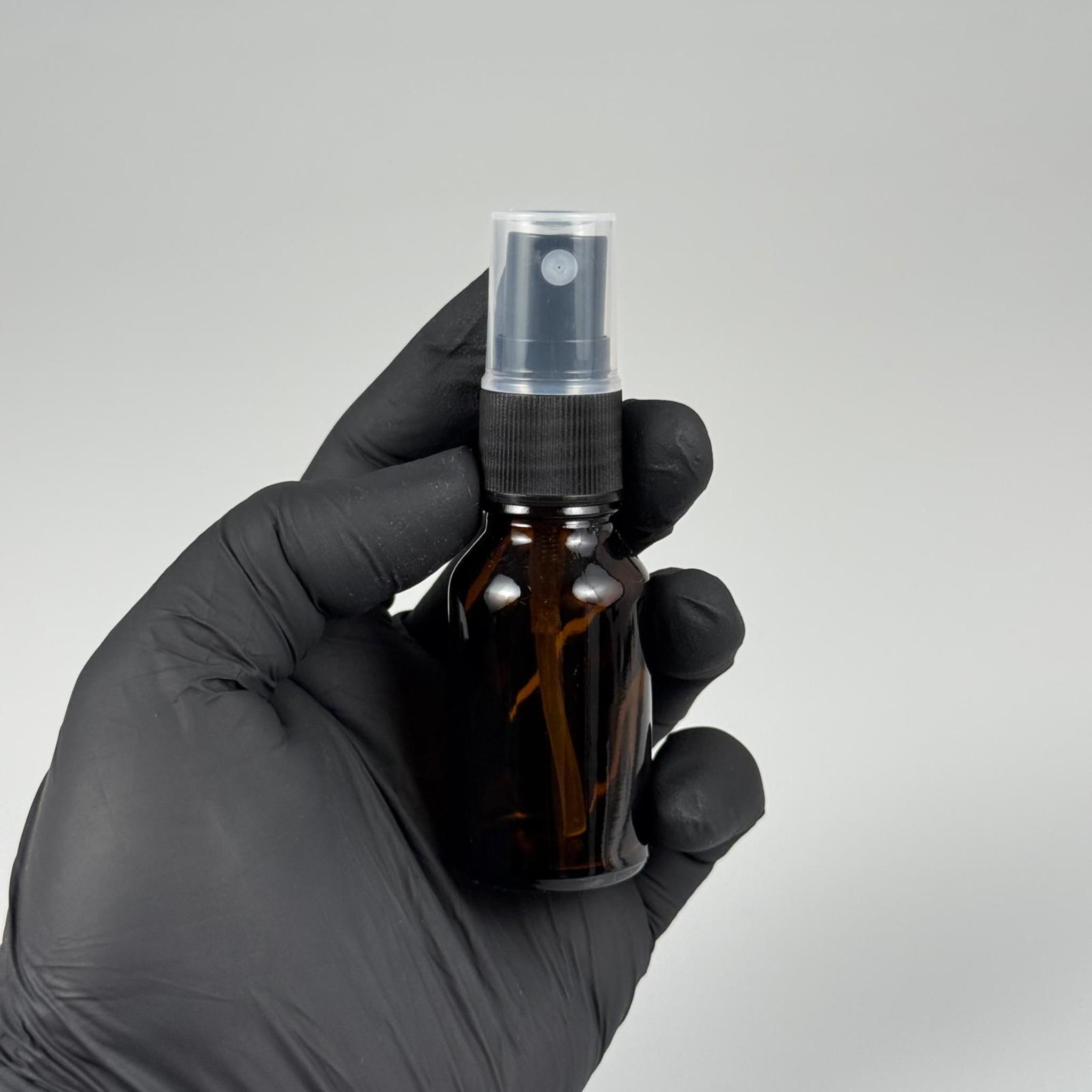 15 CC AMBER CAM ŞİŞE - SİYAH SPREYLİ TAKIM - 15 ML SİYAH SPREYLİ AMBER CAM ŞİŞE