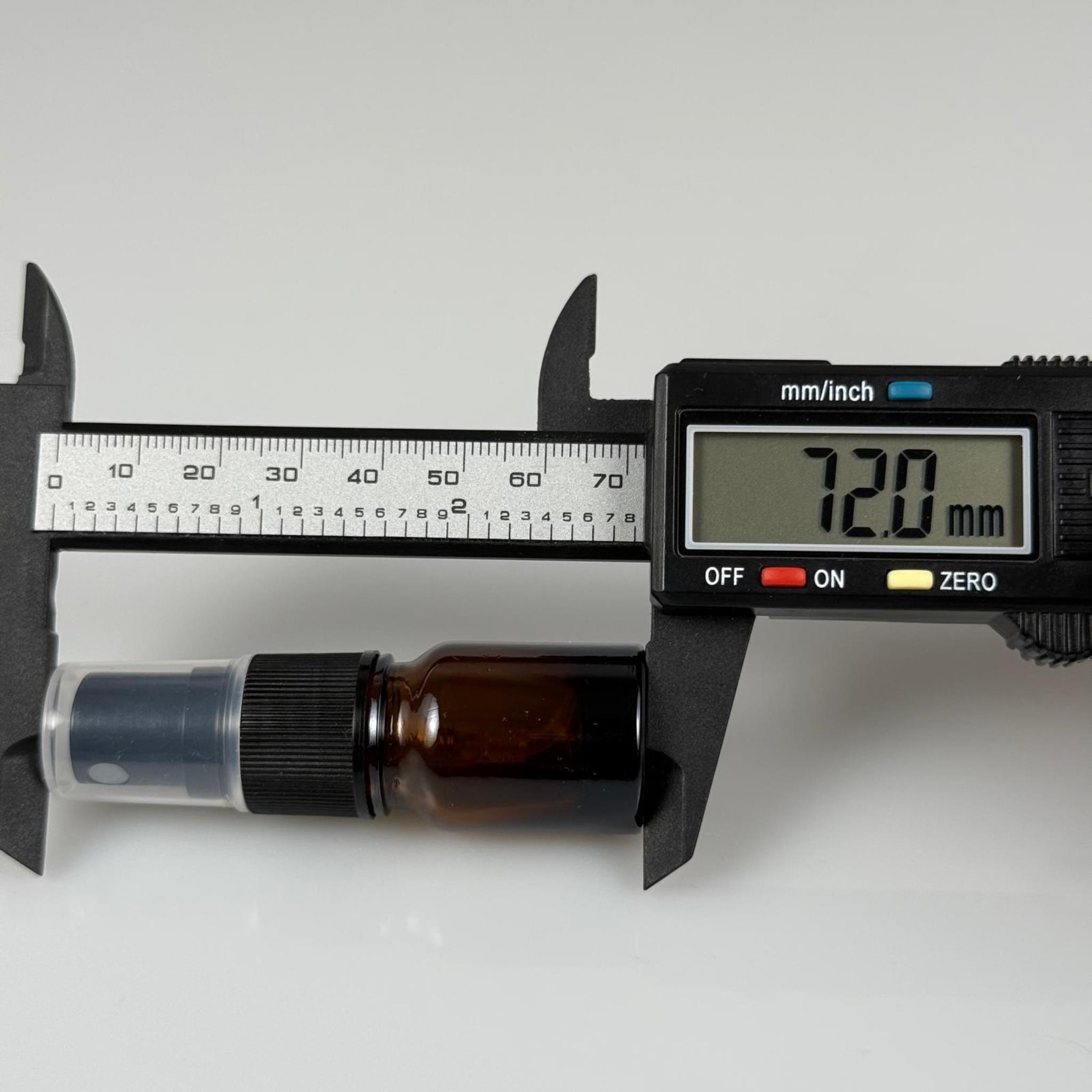 3 CC AMBER CAM ŞİŞE SİYAH SPREYLİ TAKIM - 3 ML KAHVERENGİ SPREYLİ ŞİŞE