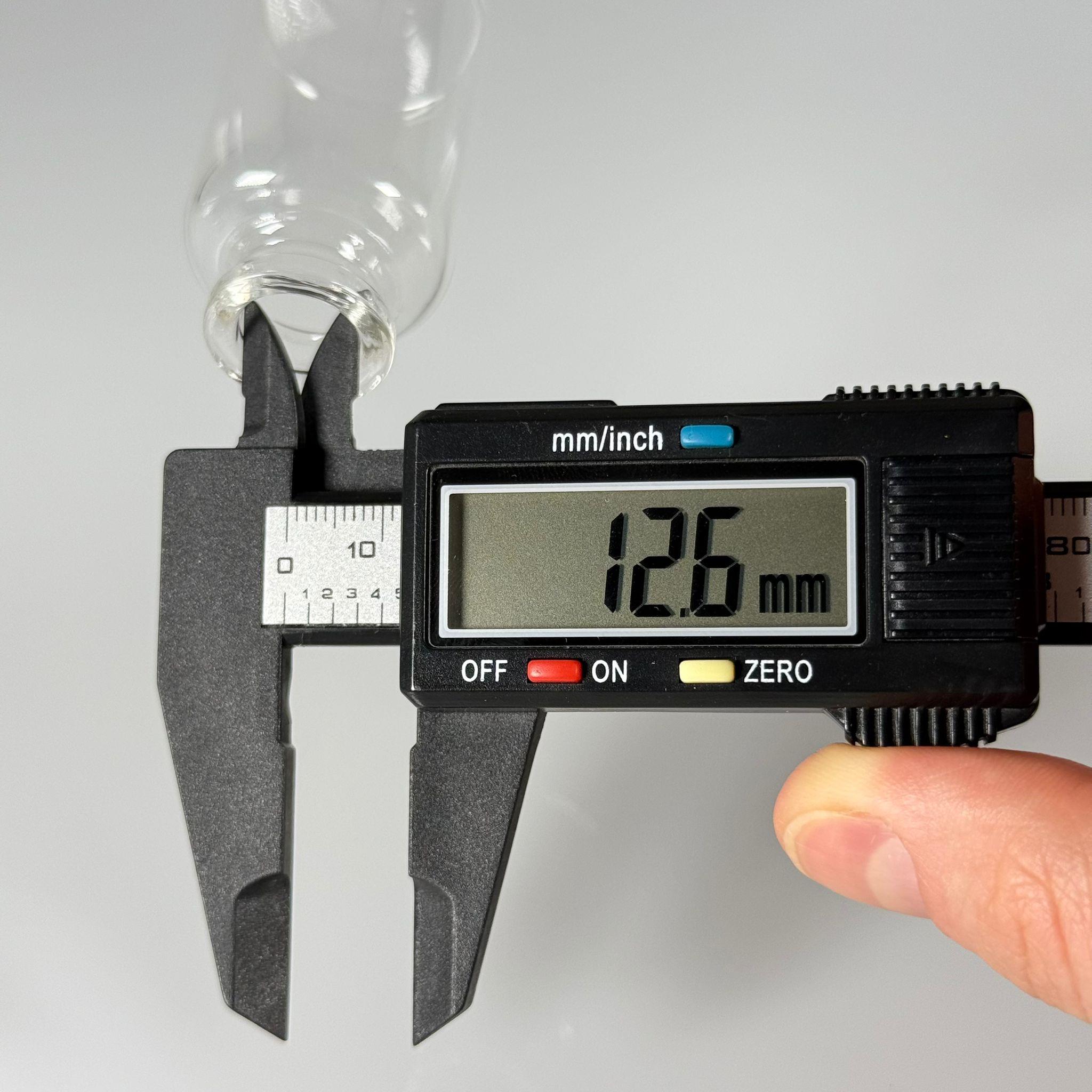 BOROSİLİKAT MANTAR TIPALI CAM ŞİŞE - 25 CC - 30x55 MM - ÇEKME CAM BORU FLAKON İNCE PENİSİLİN ŞİŞESİ