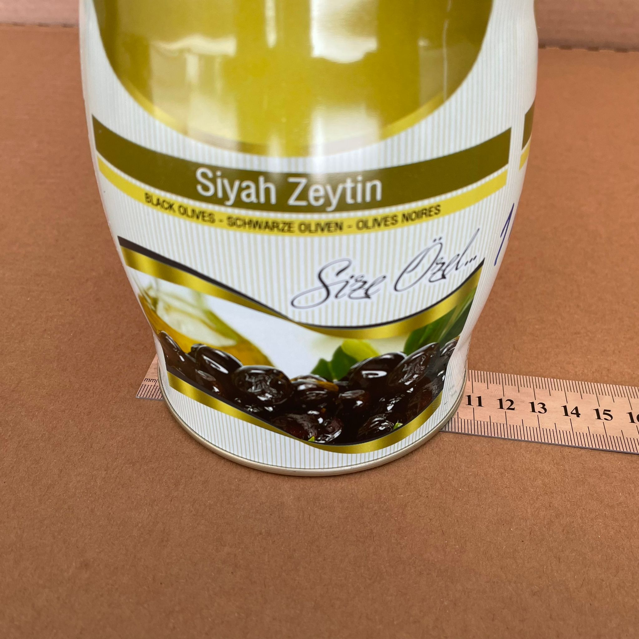 1 KG ZEYTİN TENEKESİ - BASKILI - 1 KİLO ZEYTİN TENEKESİ