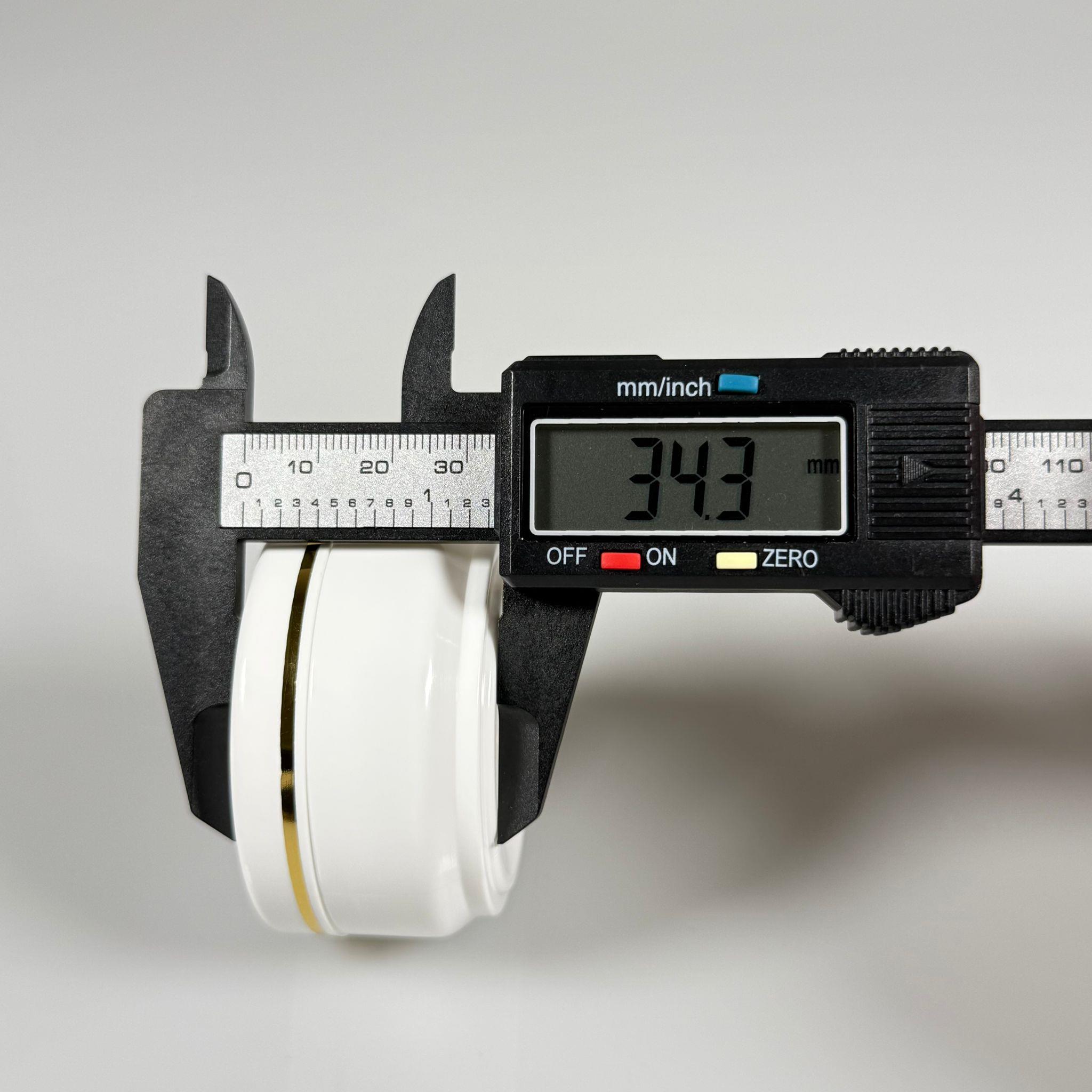 50 CC PİTY KREM KAVANOZU - KAPAKLI - BEYAZ - GOLD YALDIZLI KREM KUTUSU - KOZMETİK AMBALAJ