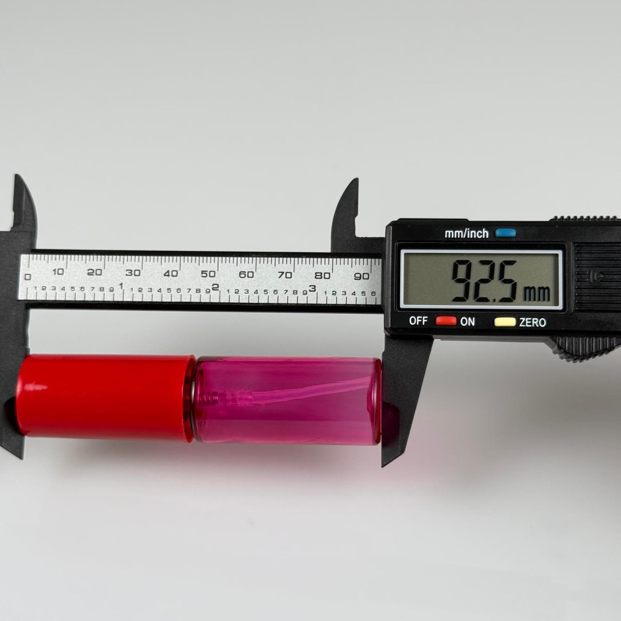 15 CC PEMBE PARFÜM ŞİŞESİ PLASTİK - SİYAH SPREY + KIRMIZI KAPAK - 15 ML PARFÜM ŞİŞESİ PET