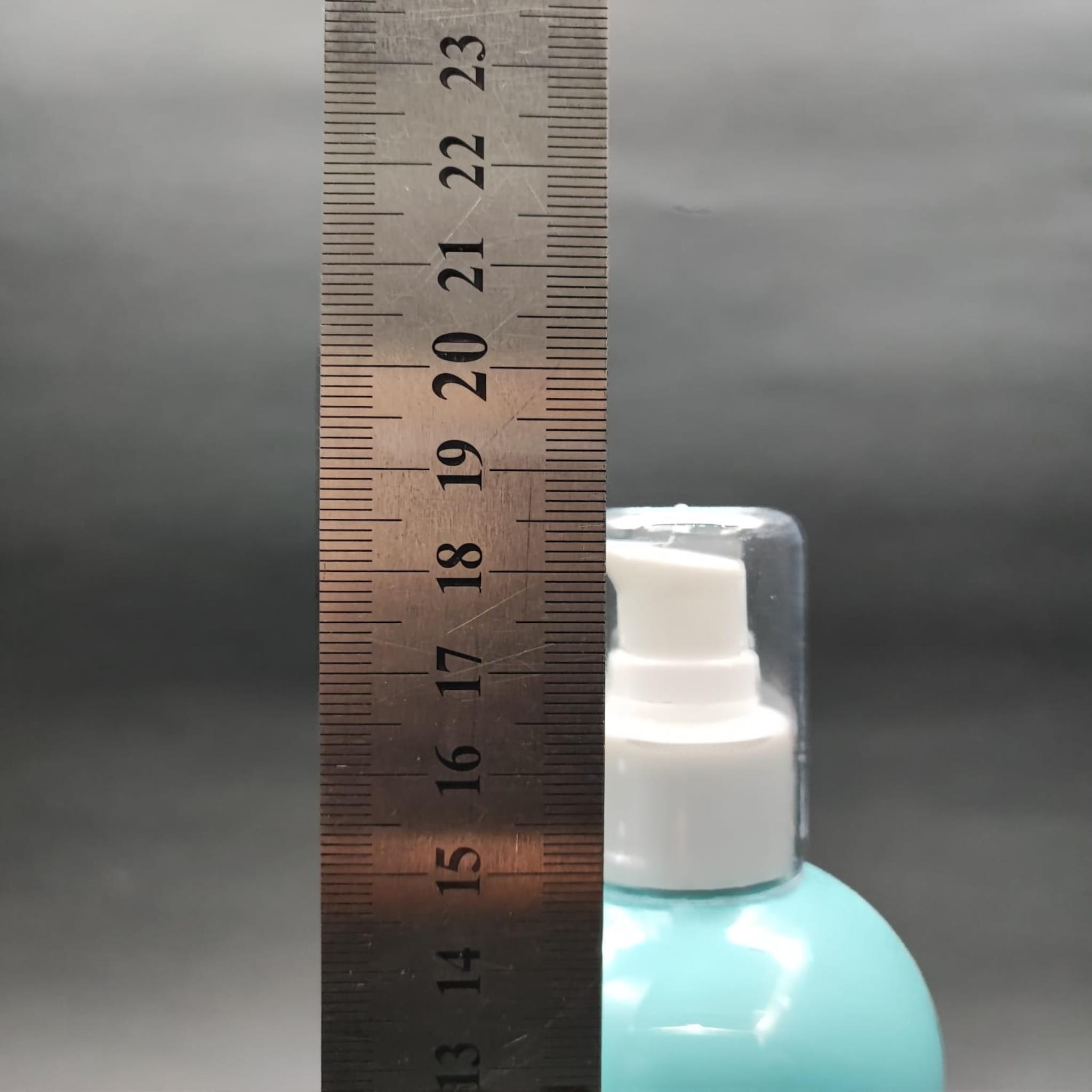400 CC OVAL BOYUNLU SİLİNDİR PET ŞİŞE (30 GR) - BEYAZ LOSYON POMPALI - 400 ML PLASTİK ŞİŞE - TURKUAZ