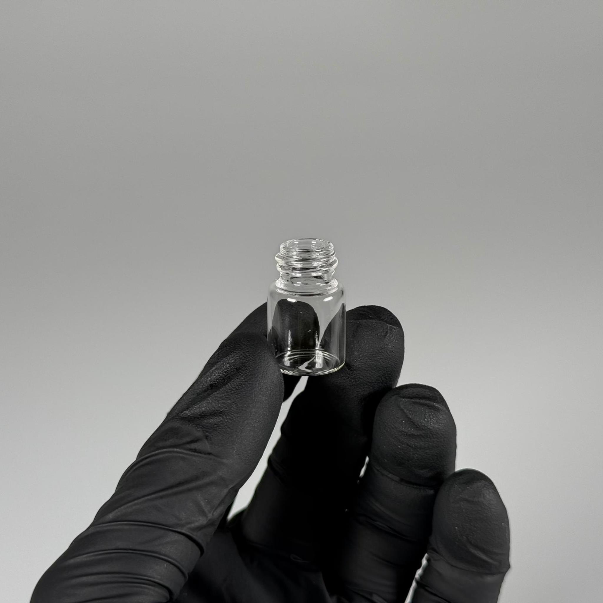 2 CC ŞEFFAF CAM ŞİŞE - 14 MM VİDALI AĞIZ - KAPAKSIZ 2 ML CAM ŞİŞE