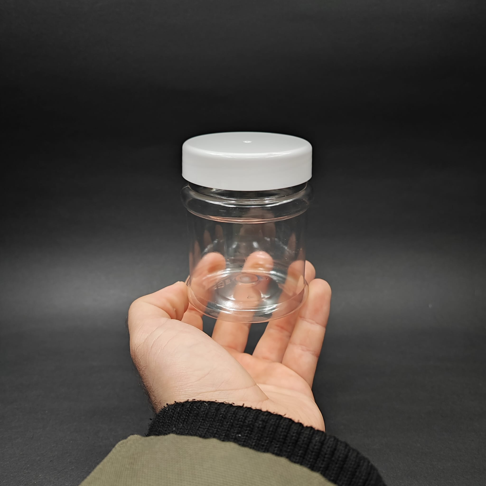 200 CC PET KAVANOZ - BEYAZ KAPAKLI - İÇ TIPALI - 200 ML PLASTİK KREM KAVANOZU