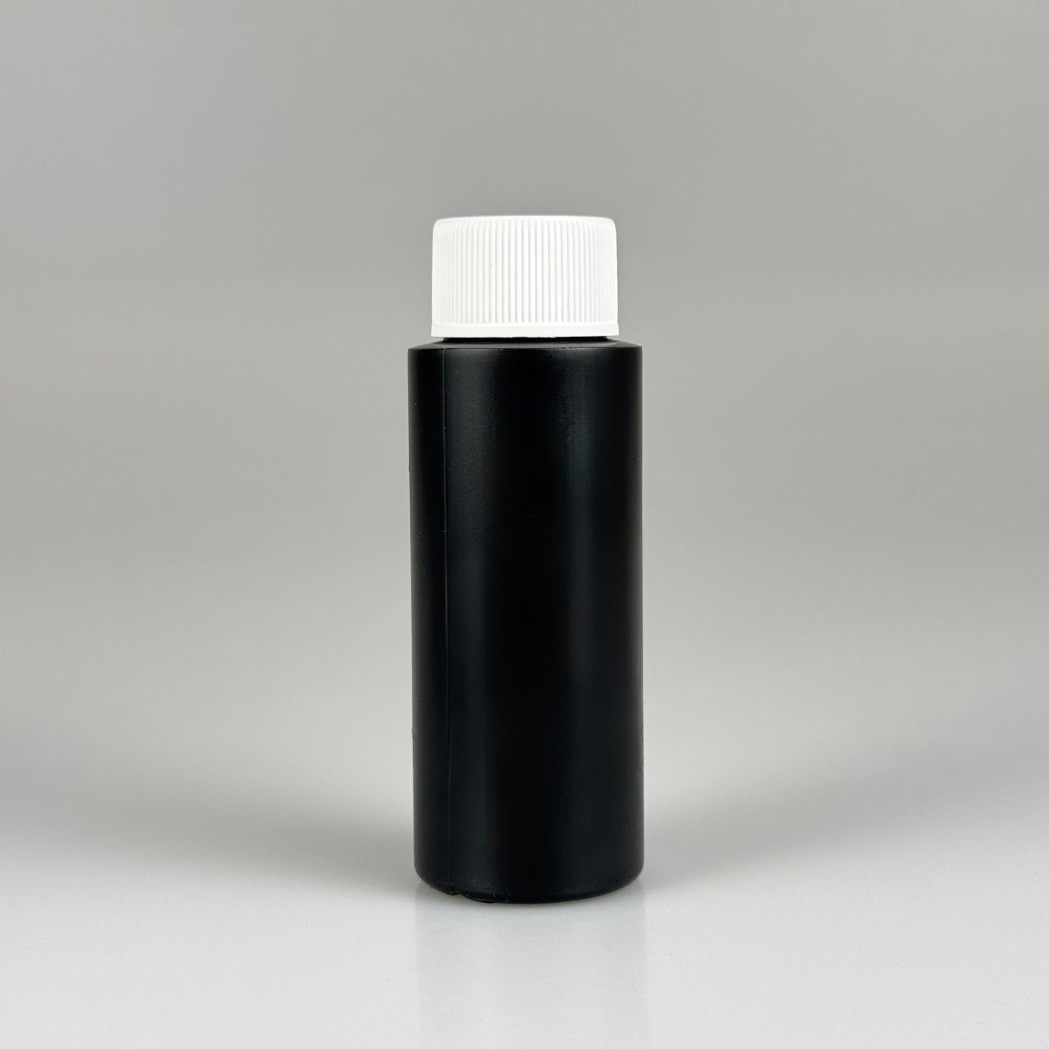 50 CC SİYAH POLİETİLEN PLASTİK ŞİŞE - BEYAZ KÖPÜK CONTALI KAPAKLI  - 50 ML KAPAKLI PLASTİK ŞİŞE