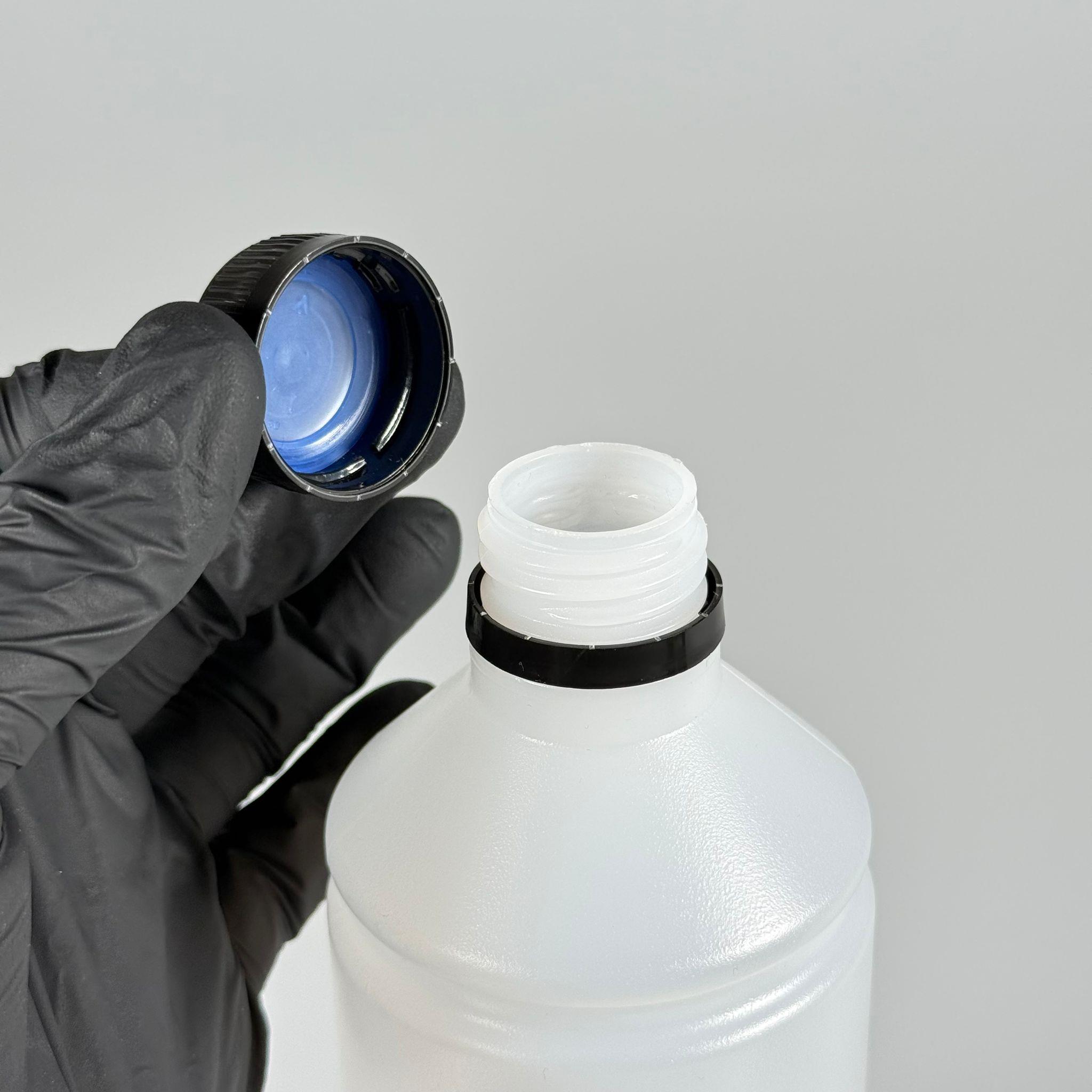 500 CC TİNER ŞİŞESİ - SİYAH KİLİTLİ KAPAKLI - 500 ML KİMYASALA DAYANIKLI PLASTİK ŞİŞE - 0,5 LT POLİETİLEN ŞİŞE