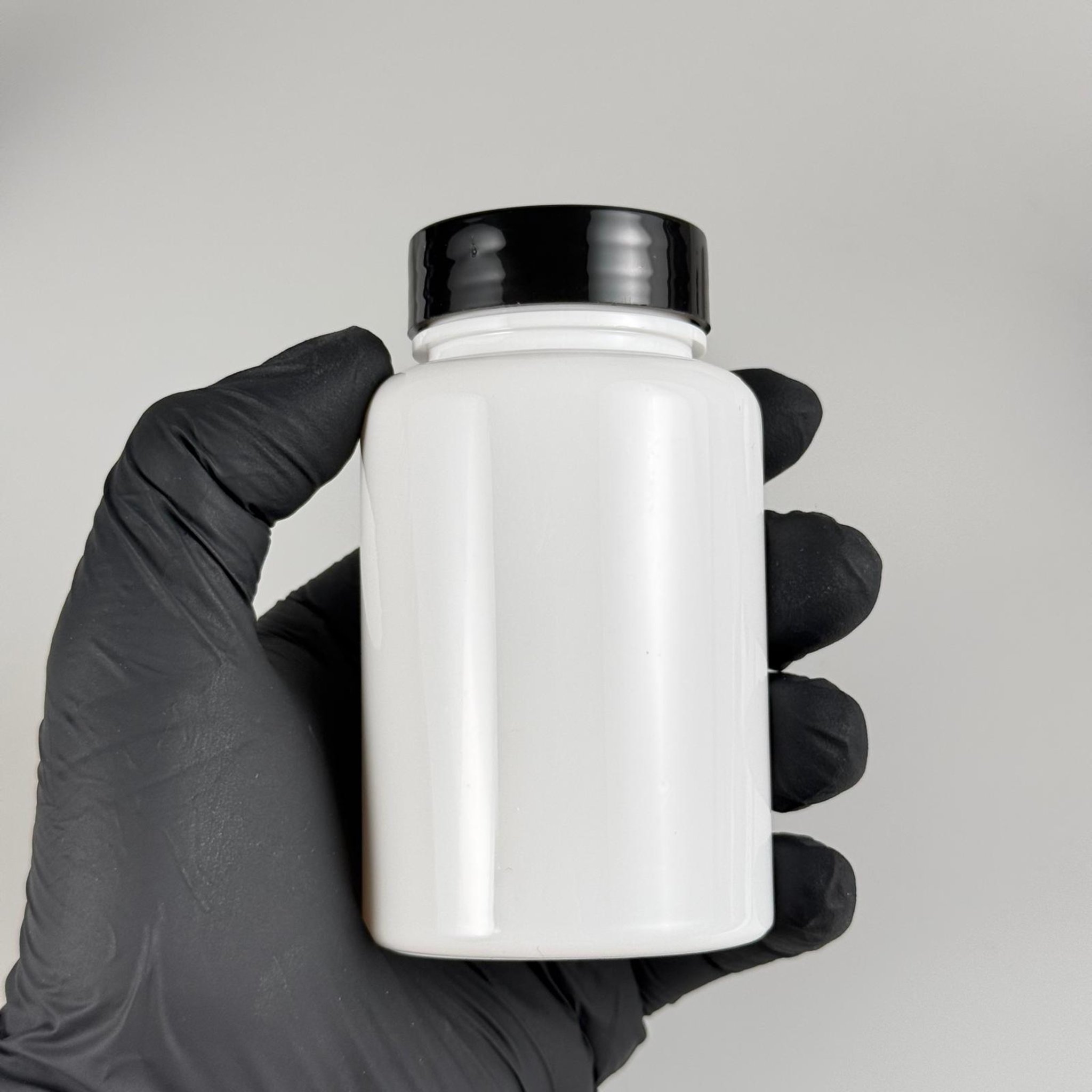 150 CC BEYAZ PET PUDRA ŞİŞESİ + SİYAH PLASTİK KAPAKLI + PUDRA TIPALI TAKIM - 150 ML PUDRA KUTUSU, EKO TUZLUK