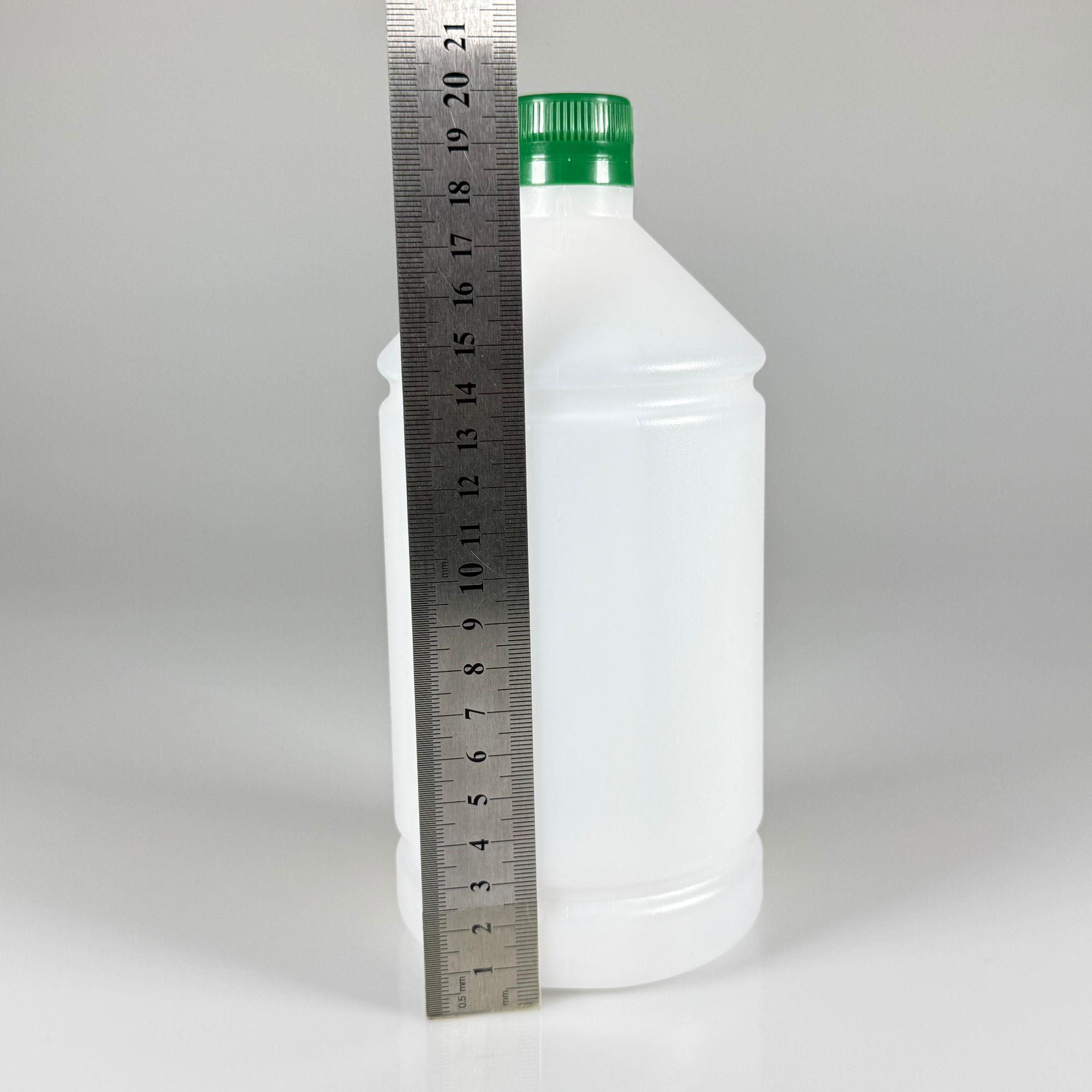 1000 CC TİNER ŞİŞESİ - YEŞİL KİLİTLİ KAPAKLI - 1000 ML KİMYASALA DAYANIKLI PLASTİK ŞİŞE - 1 LT POLİETİLEN ŞİŞE