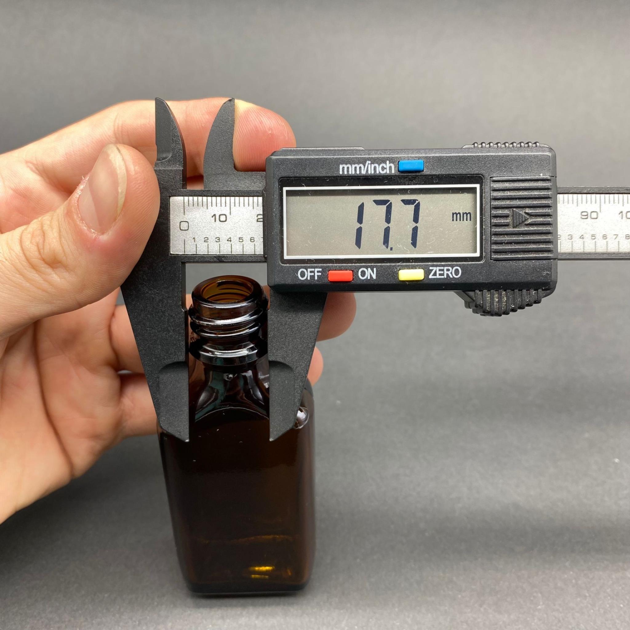 30 CC AMBER YASSI CAM ŞİŞE 18 MM İTHAL