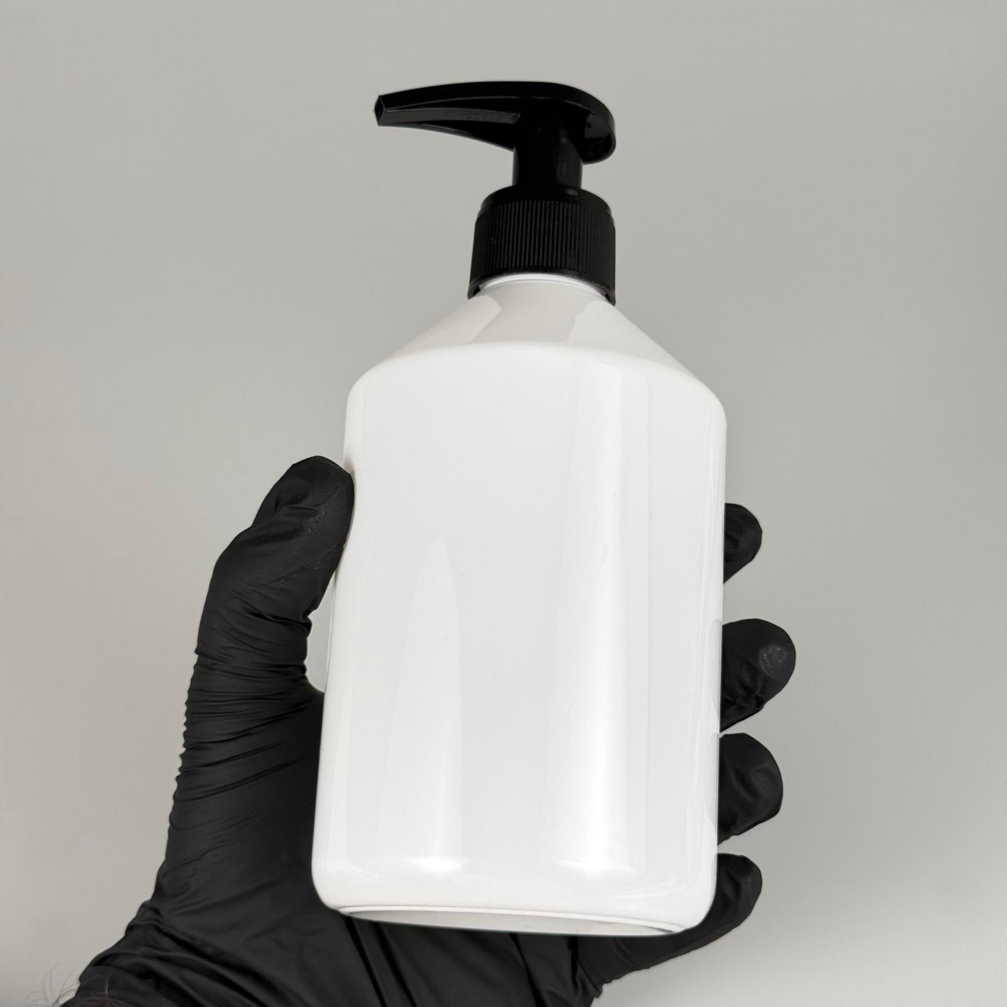 500 CC BEYAZ PET ŞİŞE - 500 ML BEYAZ PLASTİK ŞİŞE SİYAH POMPALI - SIVI SABUN POMPALI PLASTİK ŞİŞE