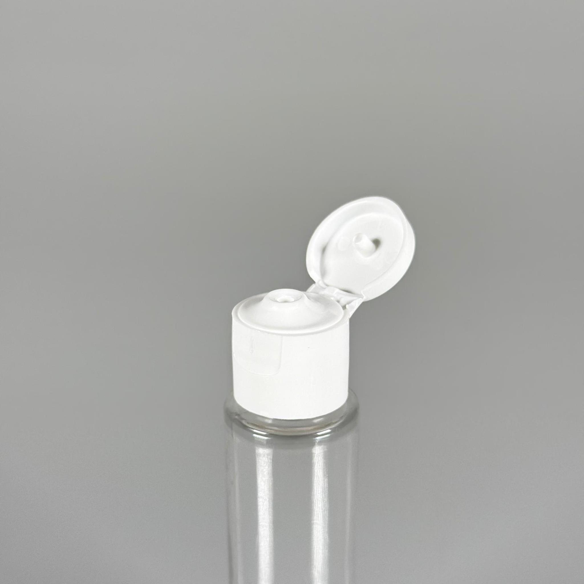 35 CC UZUN PET ŞİŞE + BEYAZ FLİPTOP KAPAK - 30 ML DAMLALIKLI PLASTİK ŞİŞE