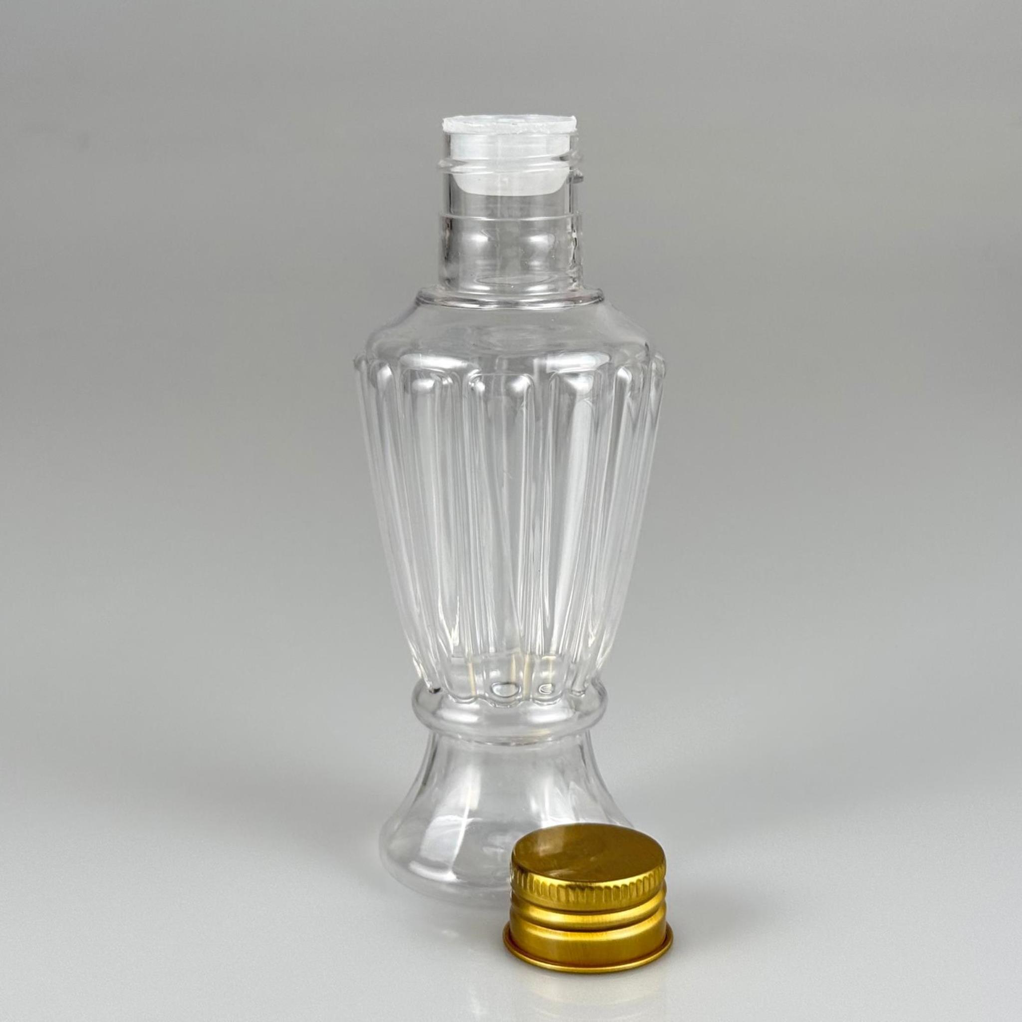 100 CC CAMPET VAZO HÜRREM KOLONYA ŞİŞESİ (24 AĞIZ) + KÖPÜK CONTALI GOLD METAL ALÜMİNYUM KAPAKLI + KOLONYA TIPALI TAKIM - 100 ML KAPAKLI PLASTİK ŞİŞELER