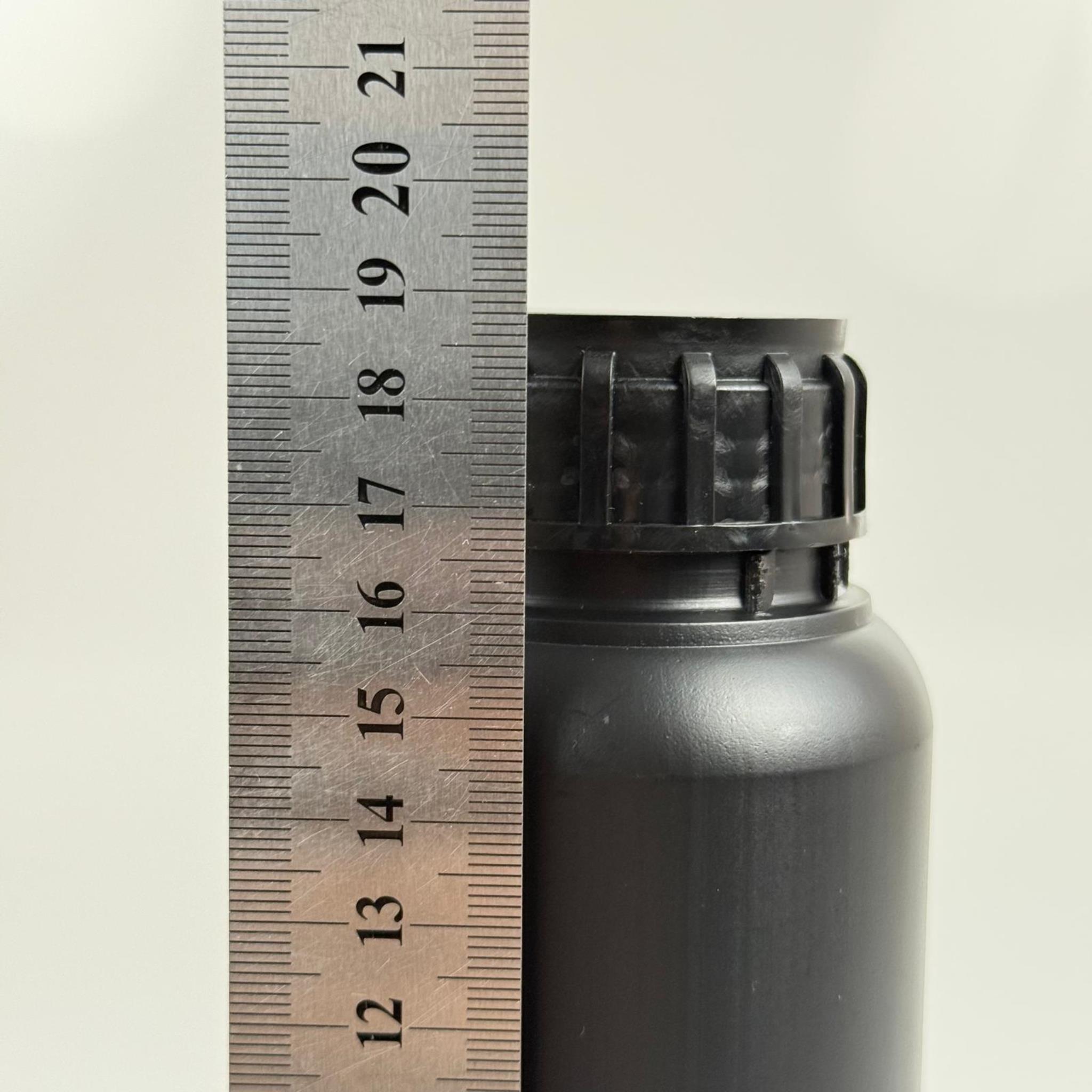 0,5 LT ZİRAİ İLAÇ BİDONU SİYAH + SİYAH ALÜMİNYUM FOLYOLU İNDİKSİYON CONTA SK50 KAPAK - 500 CC PE POLİETİLEN TARIM BİDON