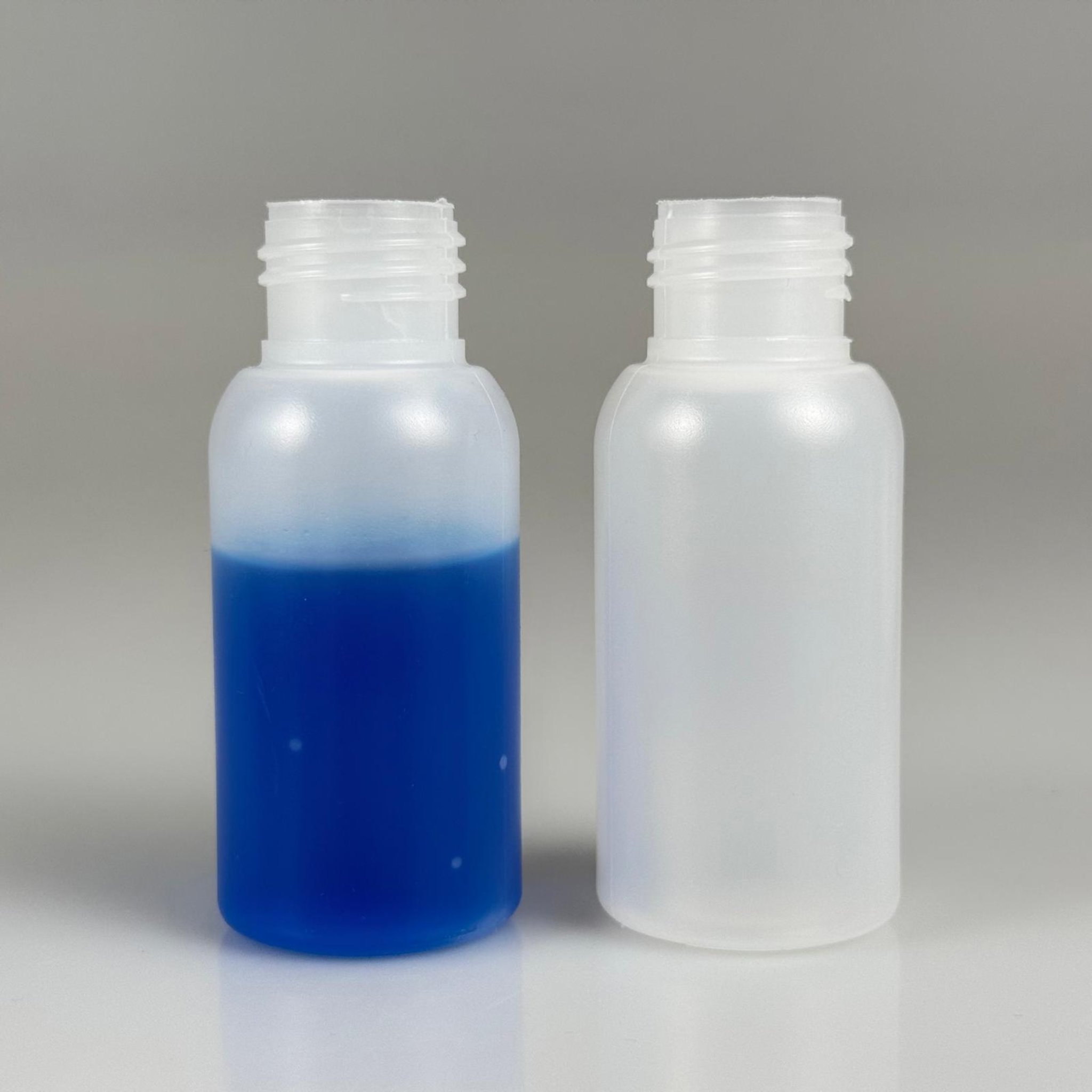 50 ML SIKILABİLİR YUMUŞAK POLİETİLEN PE PLASTİK ŞİŞE - 24 AĞIZ KAPAKSIZ - 50 cc sos, yağ, kartuş, mürekkep vb için boş şişeler