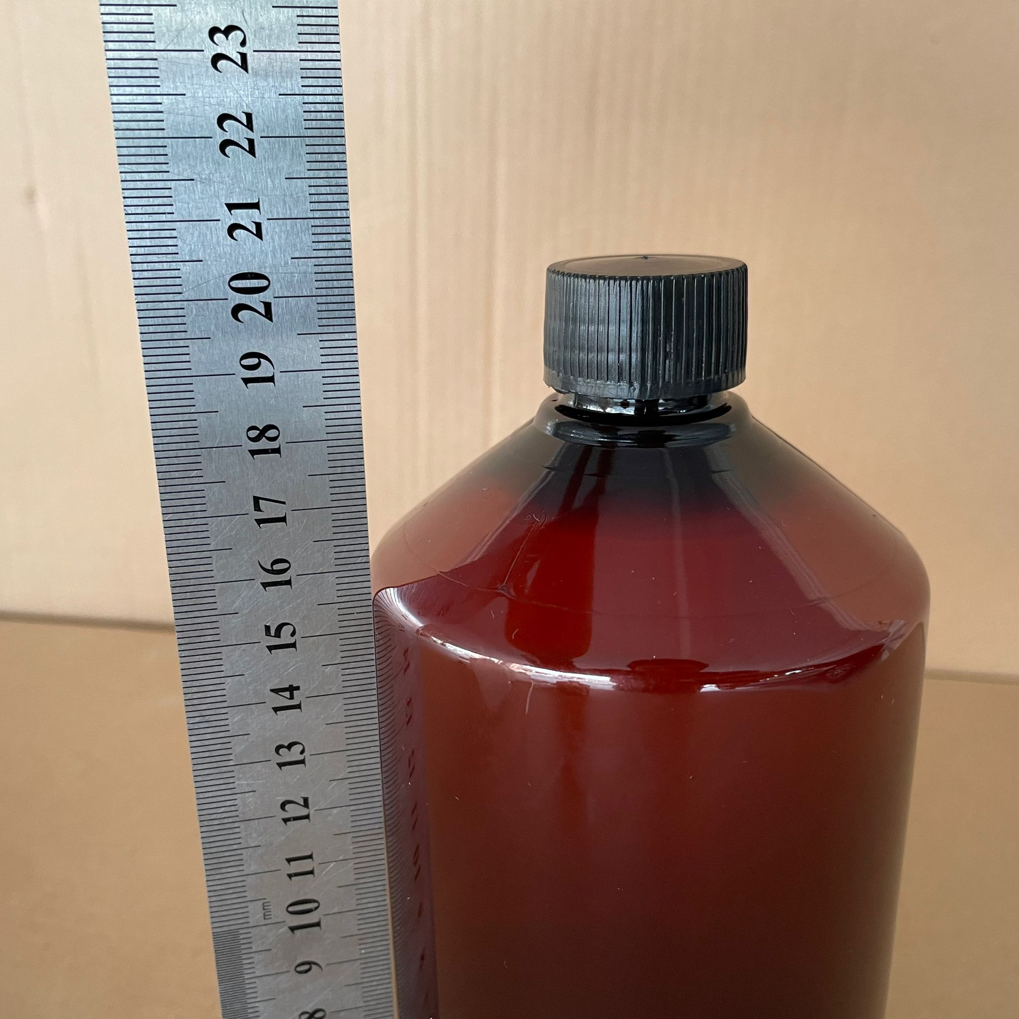 1000 CC KALIN AMBER PET ŞİŞE (45 GR) - SİYAH CONTALI KAPAKLI + KOLONYA TIPALI - 1000 ML KAHVERENGİ PLASTİK ŞİŞE - 1 LT AMBER PET ŞİŞE