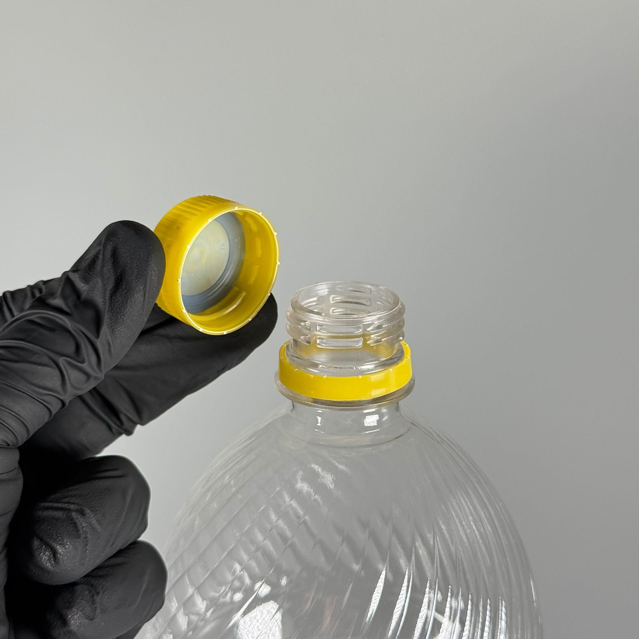 2000 CC PET ŞİŞE - SARI KİLİTLİ KAPAKLI - 2000 ML PLASTİK ŞİŞE - 2 LİTRE KİLİT KAPAKLI UCUZ BOŞ PET ŞİŞE