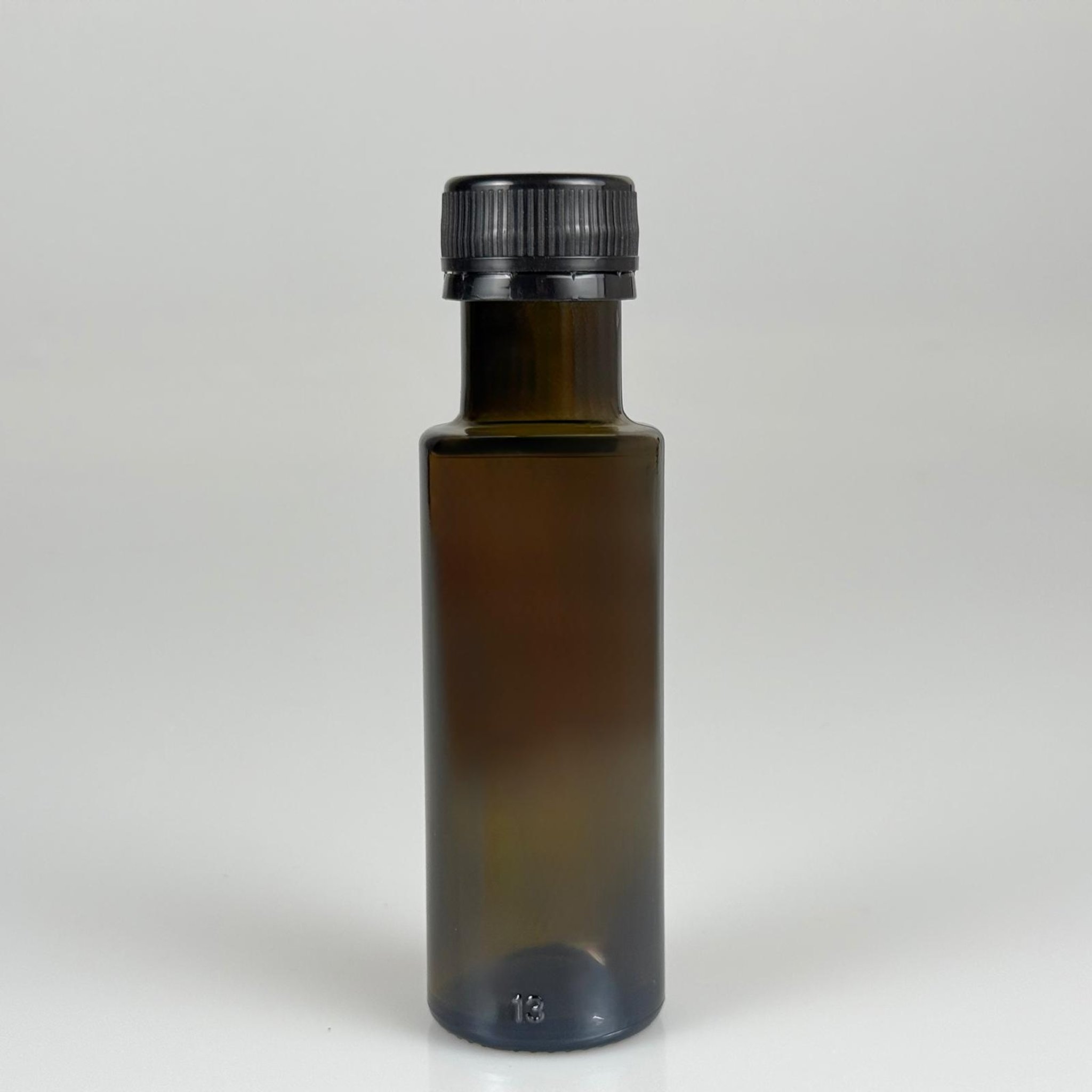100 CC DORİKA CAM ŞİŞE KOYU YEŞİL (31 MM AĞIZ) - CONTALI SİYAH KİLİTLİ KAPAKLI - 100 ML SİLİNDİR DORİCA YAĞ VE SOS ŞİŞELERİ