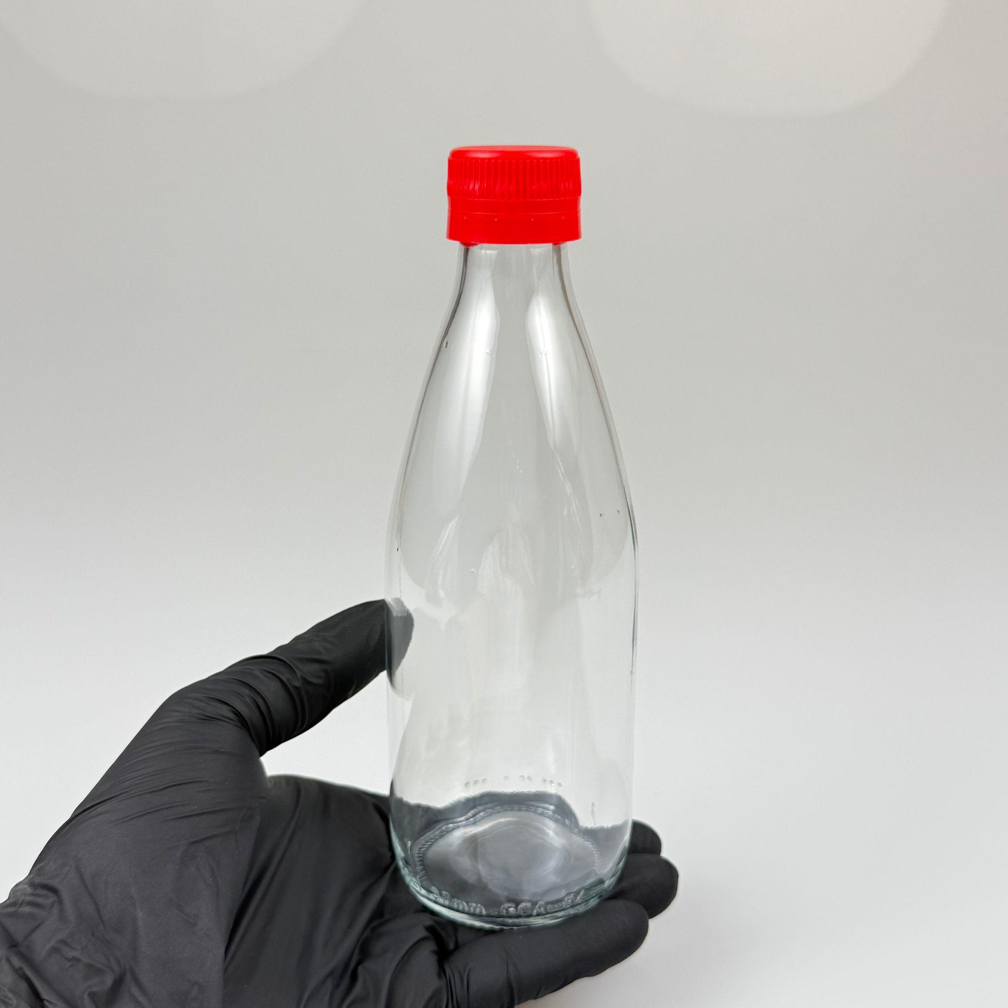 330 CC CAM ŞİŞE - KIRMIZI KİLİTLİ KAPAKLI - 330 ML CAM ŞİŞE