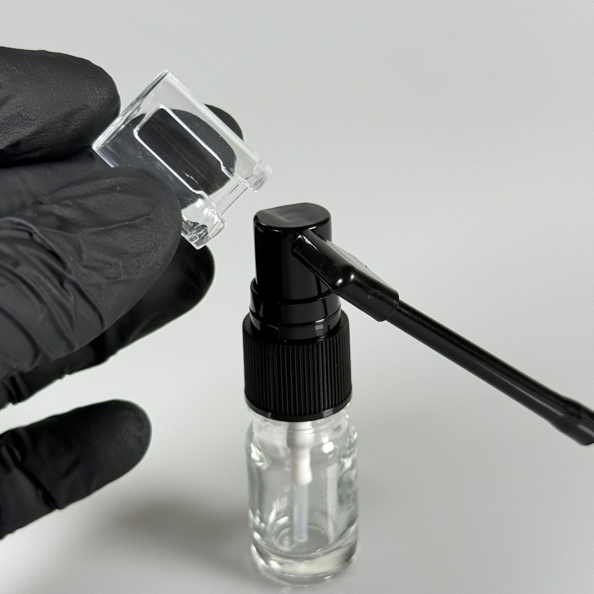 5 ml Farmasötik Plastik Uzun Nozullu Mist Oral Boğaz Spreyli Şeffaf Cam Şişe - 5 CC SİYAH ORAL BOĞAZ SPREYLİ CAM ŞİŞE