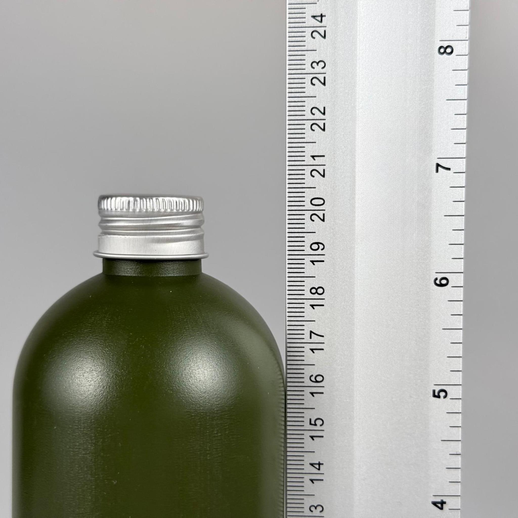 500 CC YEŞİL SİLİNDİR MODEL MAT SIKILABİLİR POLİETİLEN ŞİŞE 47 GRAM (24 AĞIZ) + KÖPÜK CONTALI GÜMÜŞ METAL ALÜMİNYUM KAPAK - 500 ML POLİETİLEN ASETON ŞİŞESİ